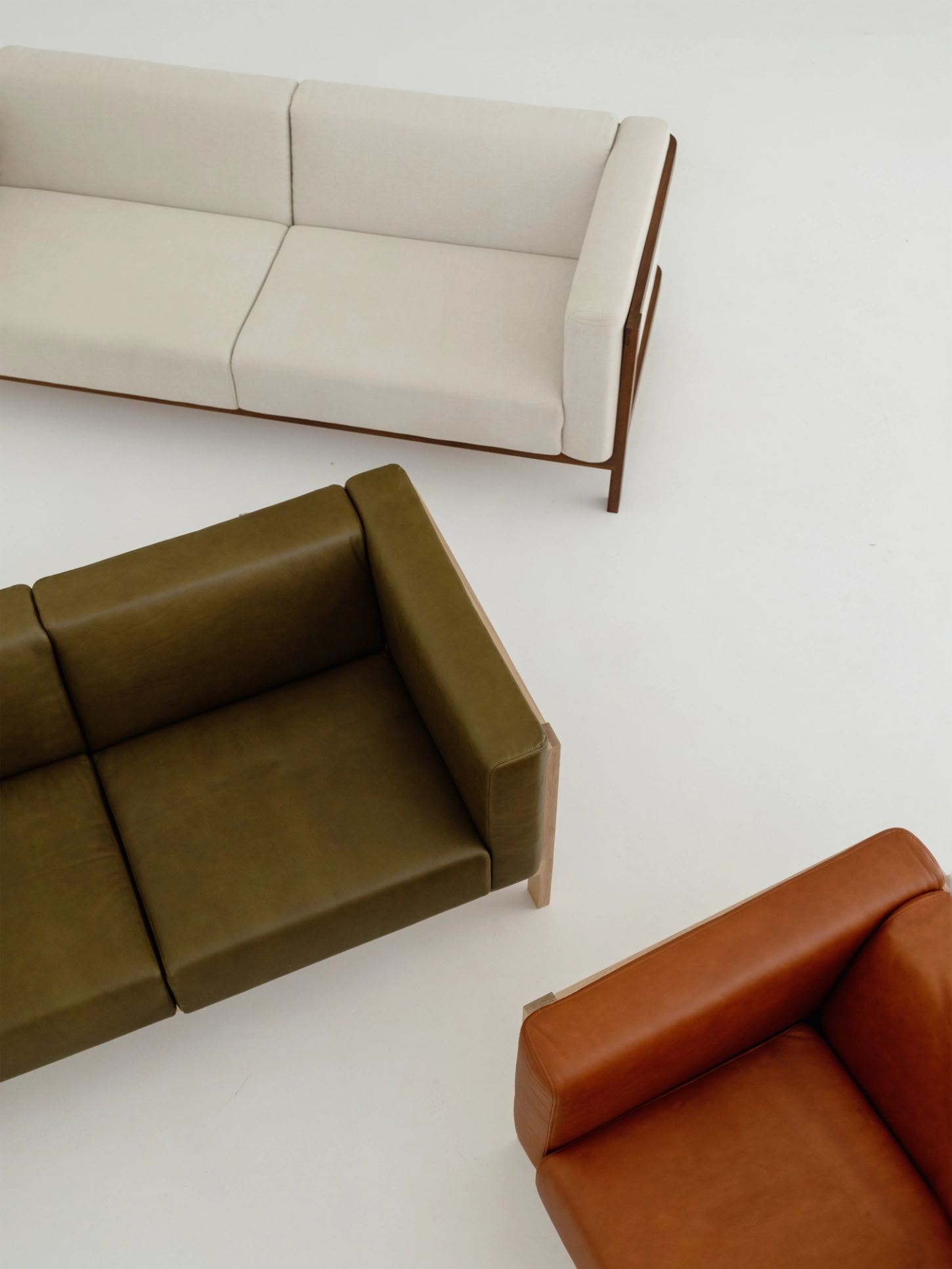 Lift Sofa by Julien Renault for MOR, craft, wood, minimalism, design