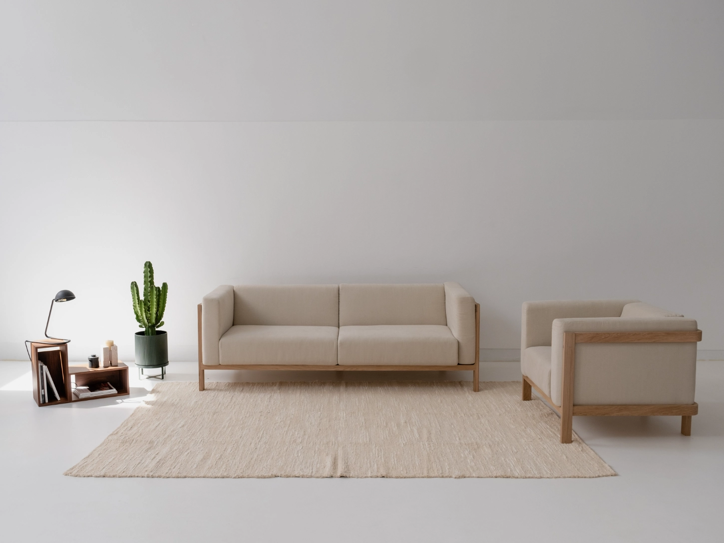 Lift Sofa by Julien Renault for MOR, craft, wood, minimalism, design