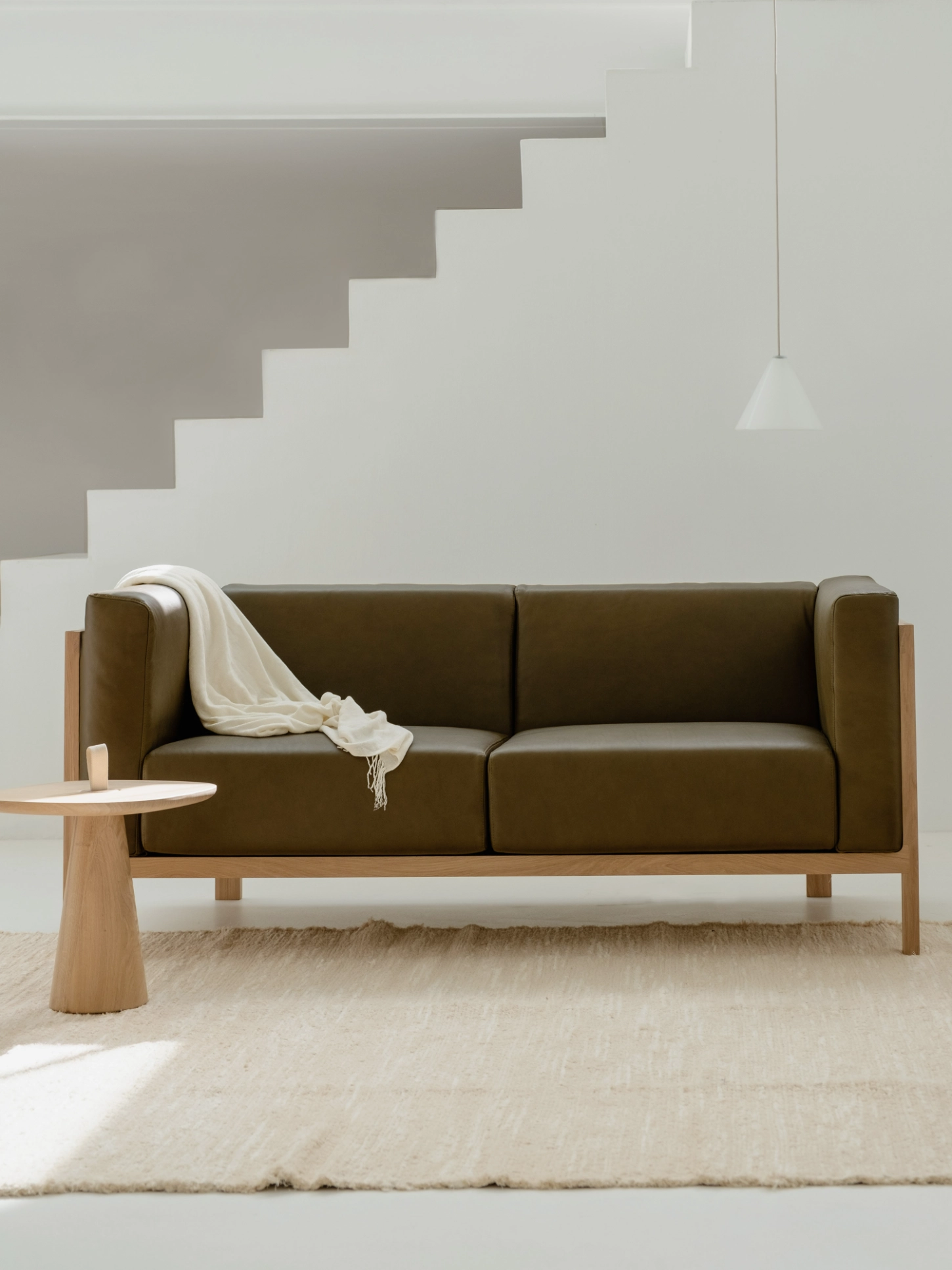 Lift Sofa by Julien Renault for MOR, craft, wood, minimalism, design