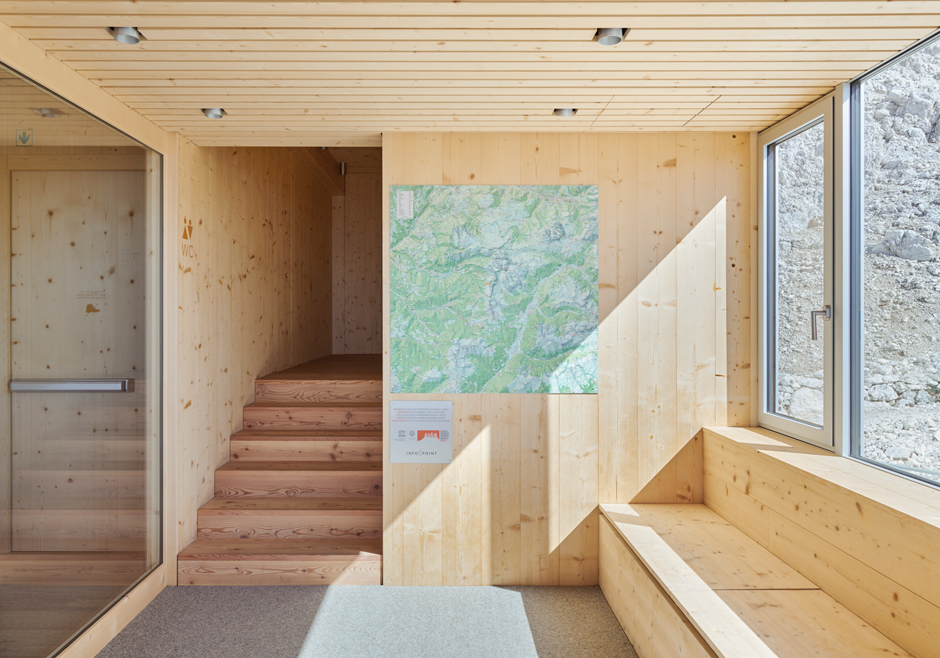 Santnerpass Hut by Senoner Tammerle Architects, mountain, architecture, wood, minimalism, nature