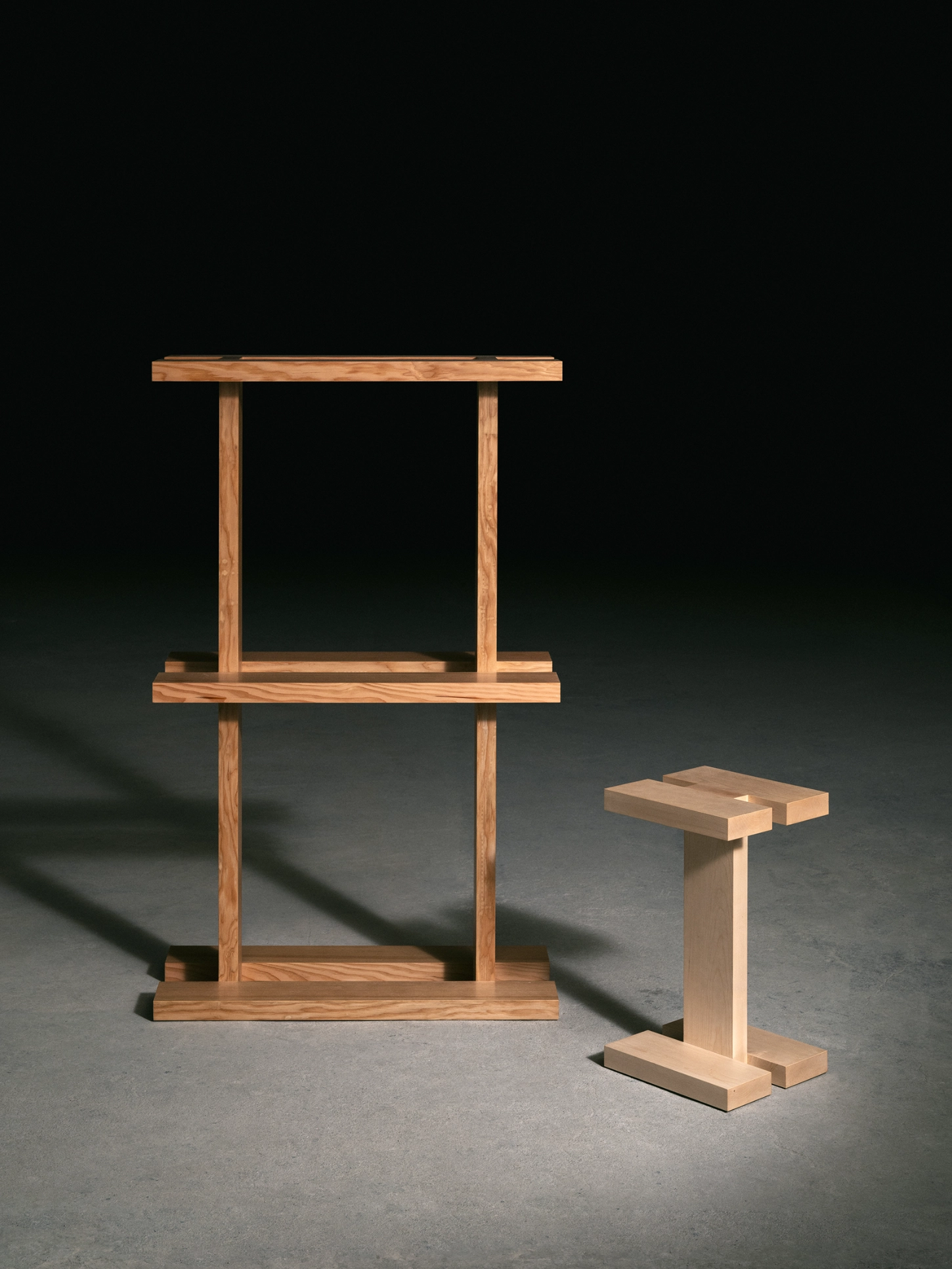 Primitive Arrangements by Nick Ross, aluminium, wood, design, furniture