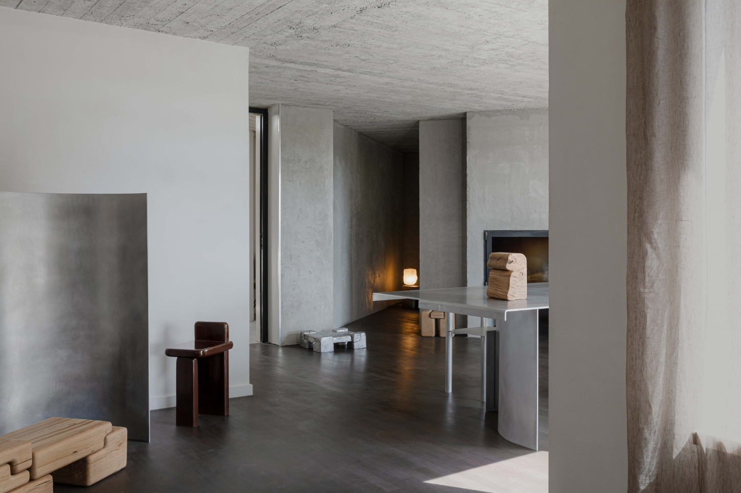 Studio Space by Linde Freya Tangelder, atelier, design, concrete, interiors