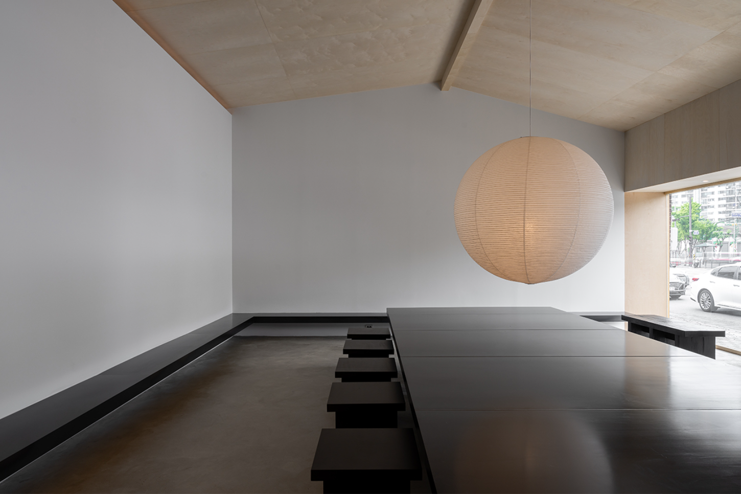 Mokki by GGJH, cafe, minimalism, steel, brick, renovation