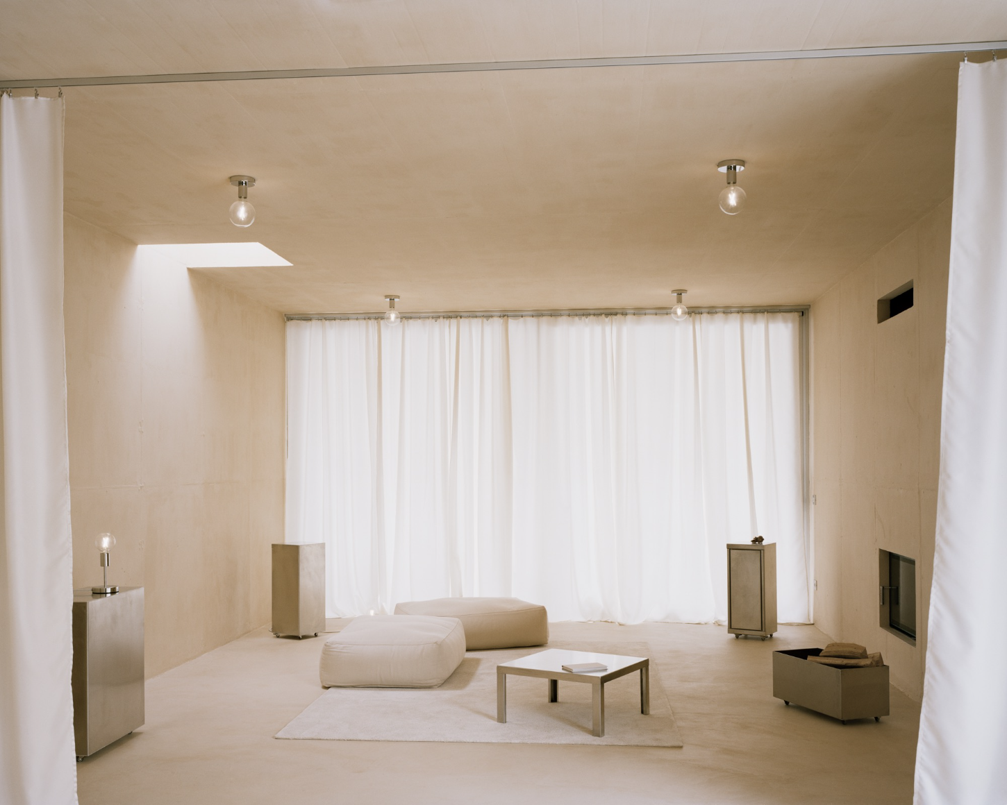 Villa Clea by Matteo Corbellini, clay, interiors, minimalism, aluminium, steel