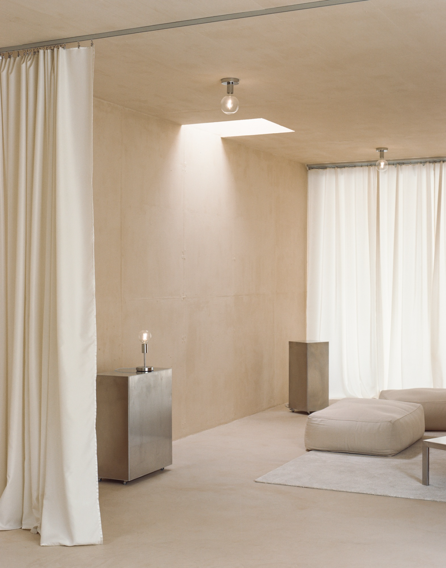 Villa Clea by Matteo Corbellini, clay, interiors, minimalism, aluminium, steel