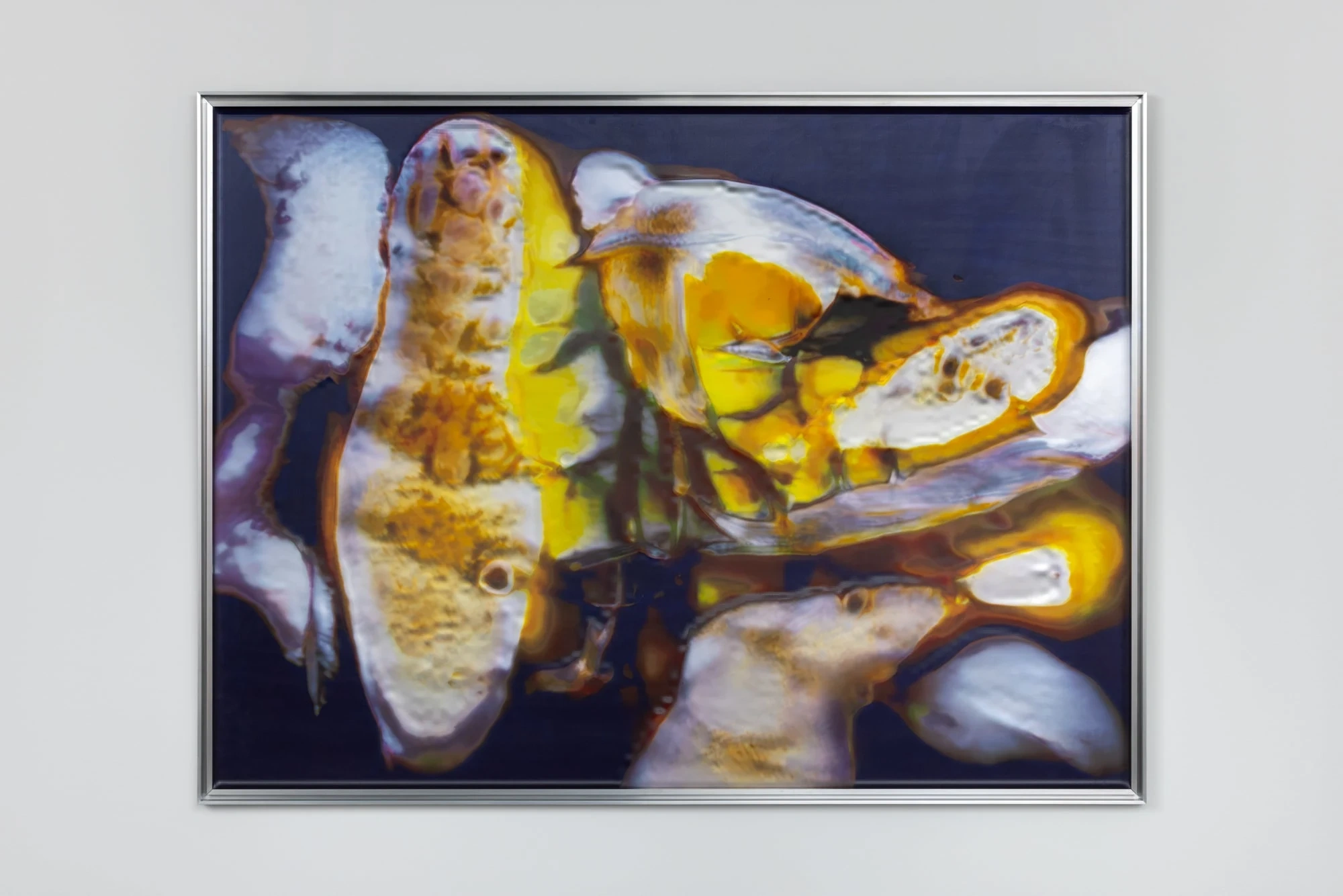 A Shimmer Through The Quantum Foam by Anicka Yi at Esther Schipper, art, technology, GAN, abstract, painting