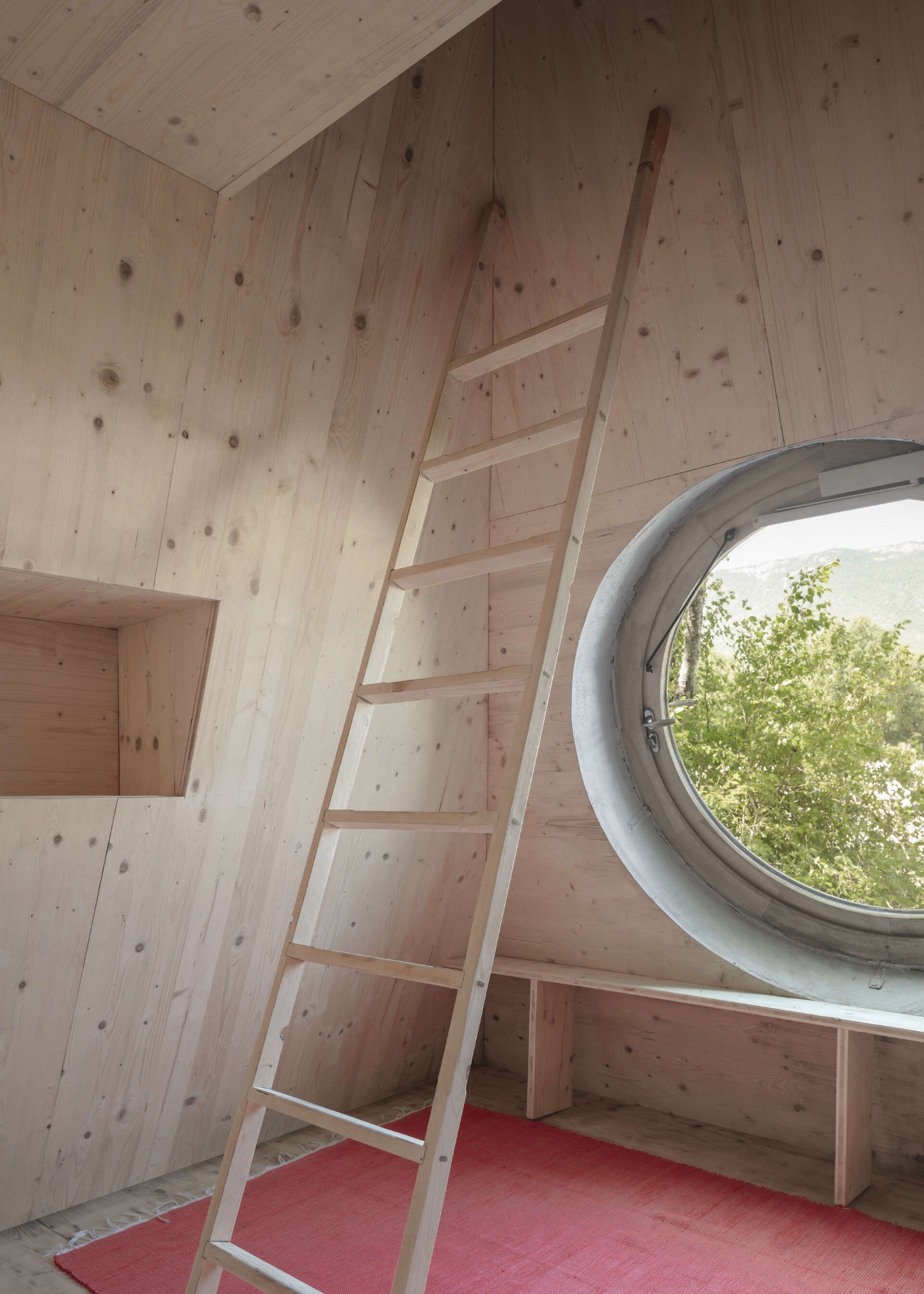 Thérèse by BUREAU, cabins, wood, landscape, design