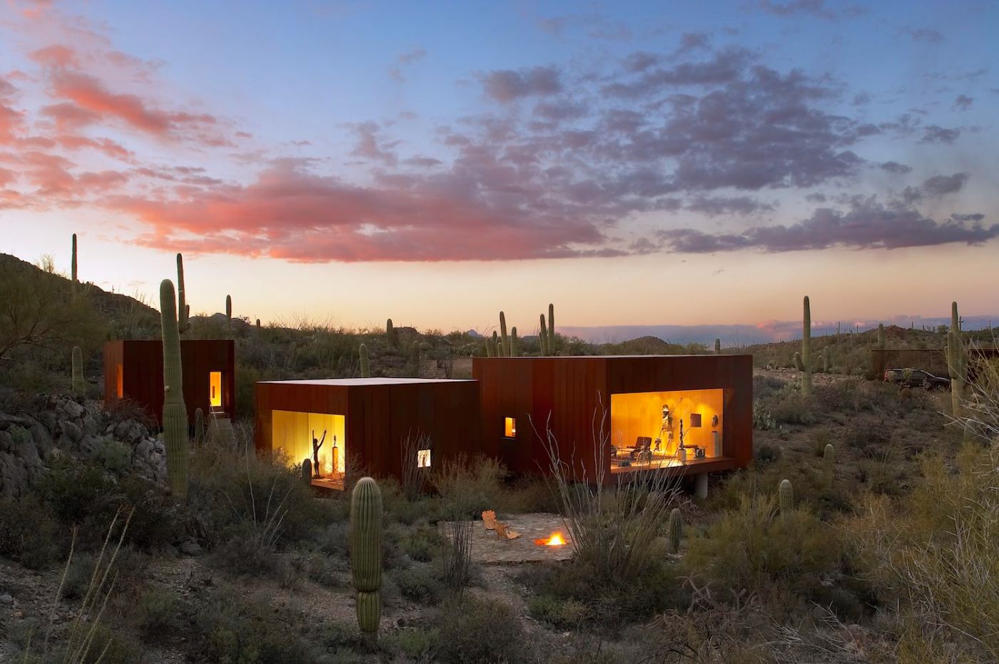 Desert Nomad House by Studio Rick Joy, cabins, design, interiors, architecture