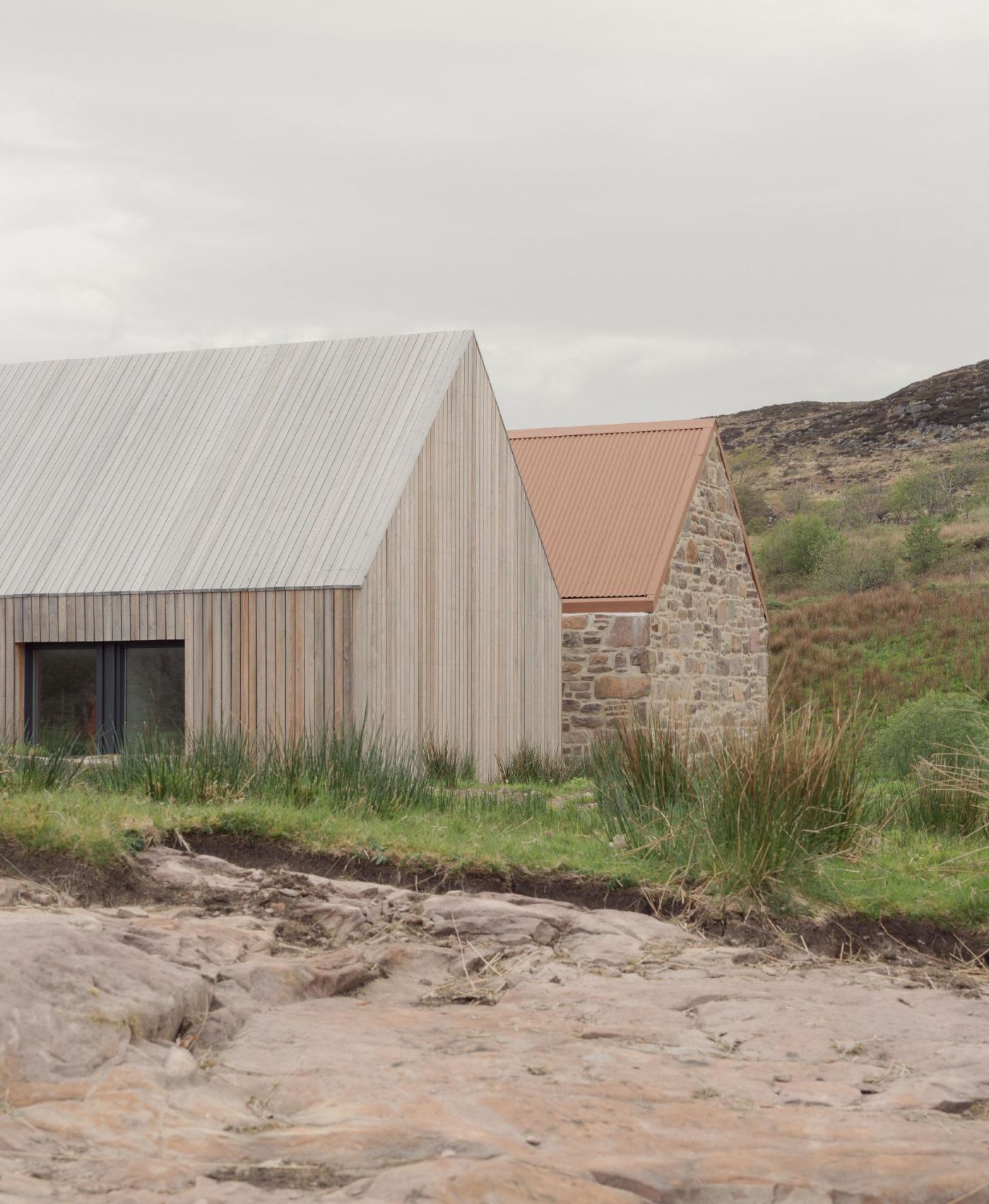 Diabeg by Dualchas Architects, glass, stone, craft, renovation, interiors