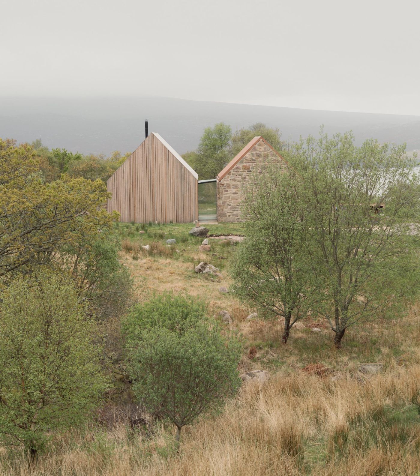 Diabeg by Dualchas Architects, glass, stone, craft, renovation, interiors