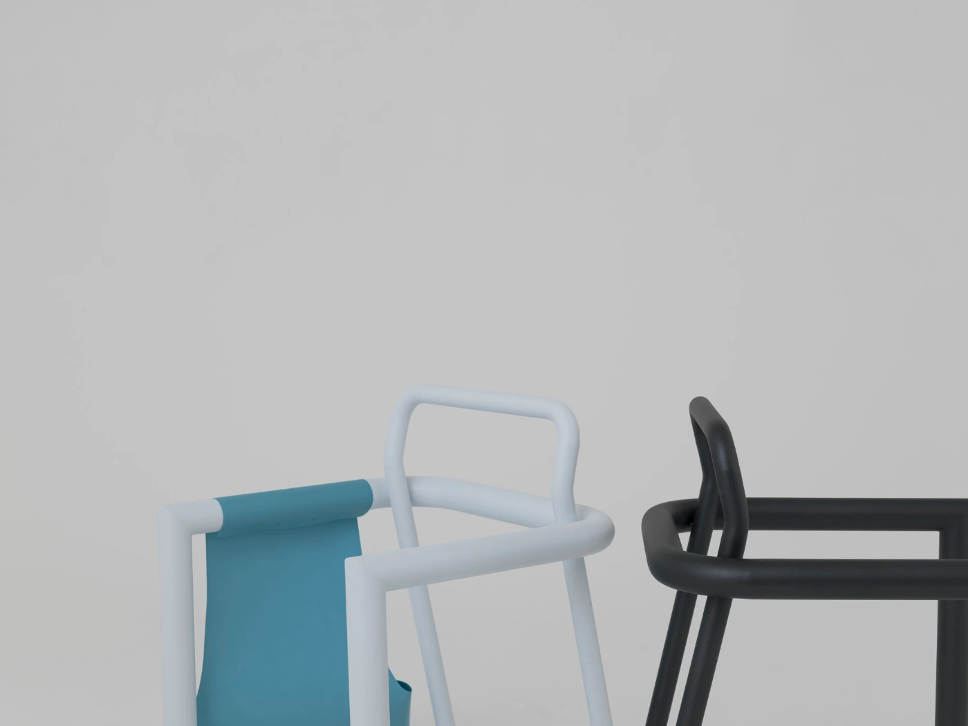 Sheet Chair by Yuma Kano — Three chairs positioned against a neutral backdrop reveal distinct design approaches.