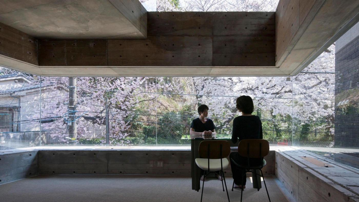 Oriel Window House by Shinsuke Fujii Architects, conceptual, concrete, architecture, japan, glass