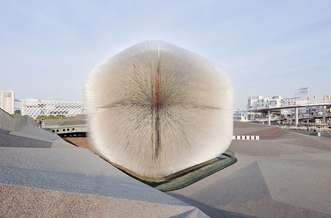The Seed Cathedral by Heatherwick Studio, architecture, pavilion, china, organic, design