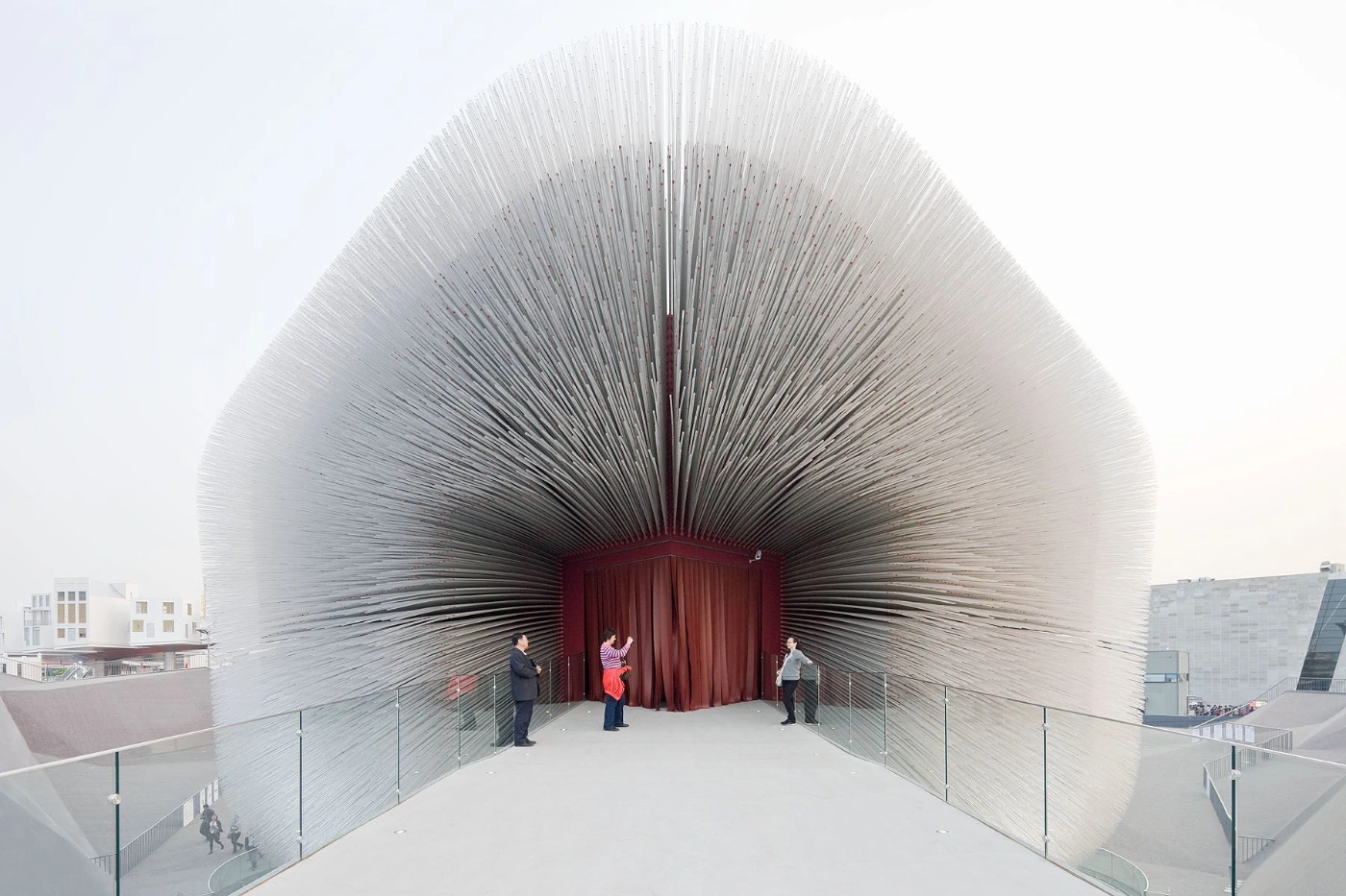 The Seed Cathedral by Heatherwick Studio, architecture, pavilion, china, organic, design