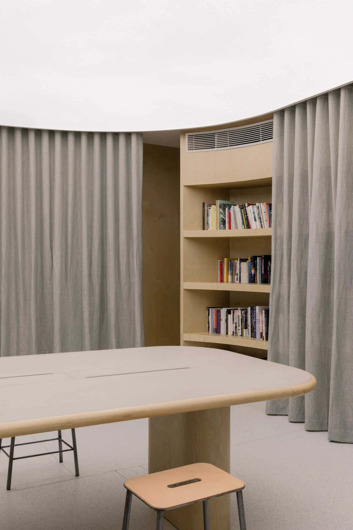 Fishtank by Office AIO, cafe, china, interiors, minimalism, grey