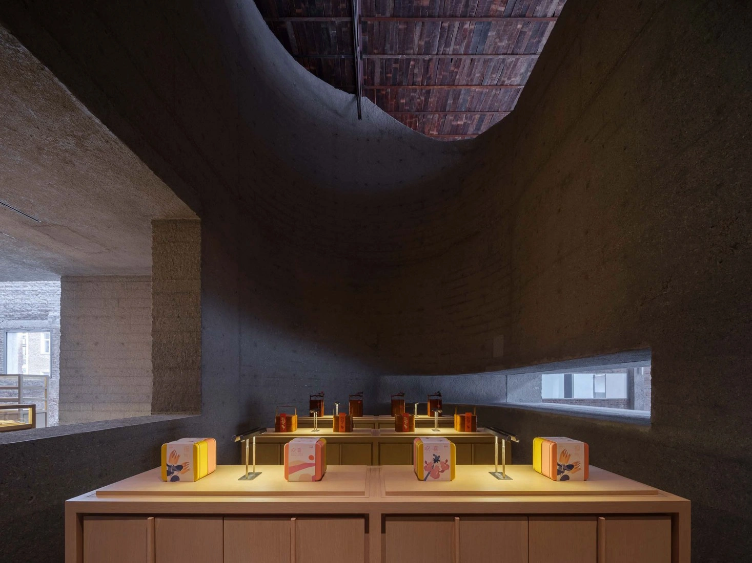 Lao Ding Feng Beijing by Neri & Hu, china, architecture, renovation, concrete, brick