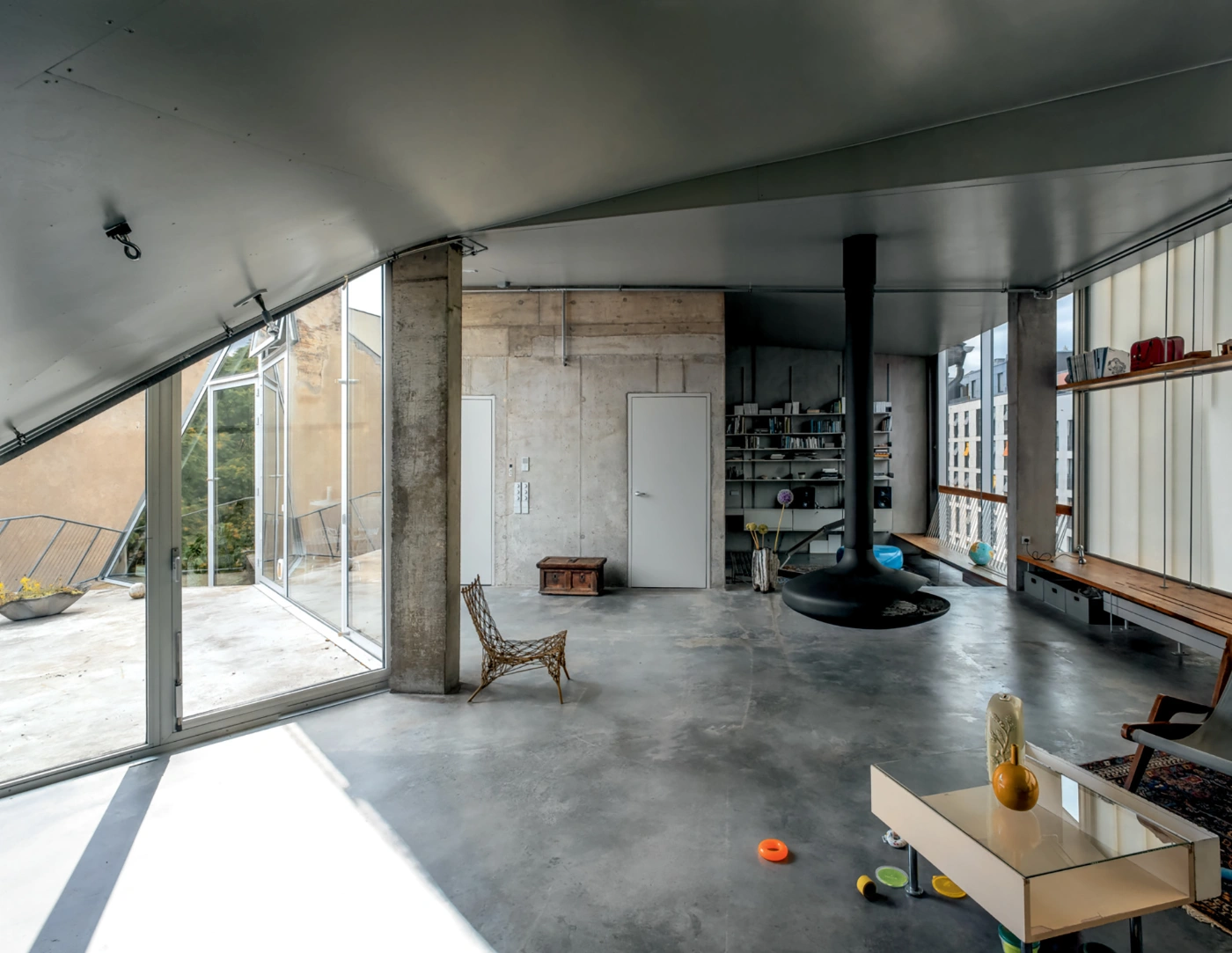 Brunnenstrasse 9 by Brandlhuber+ by Brandlhuber & Emde & Burlon — Open-plan loft interior showcasing adaptive reuse of Berlin ruin foundations.