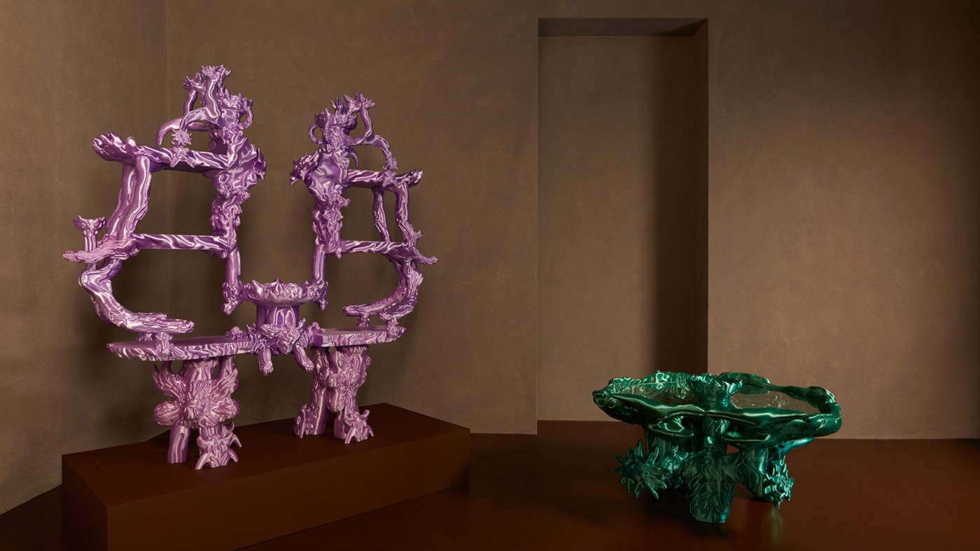 3D-printed sculptures by Audrey Large, 3D, abstract, digital, art, design