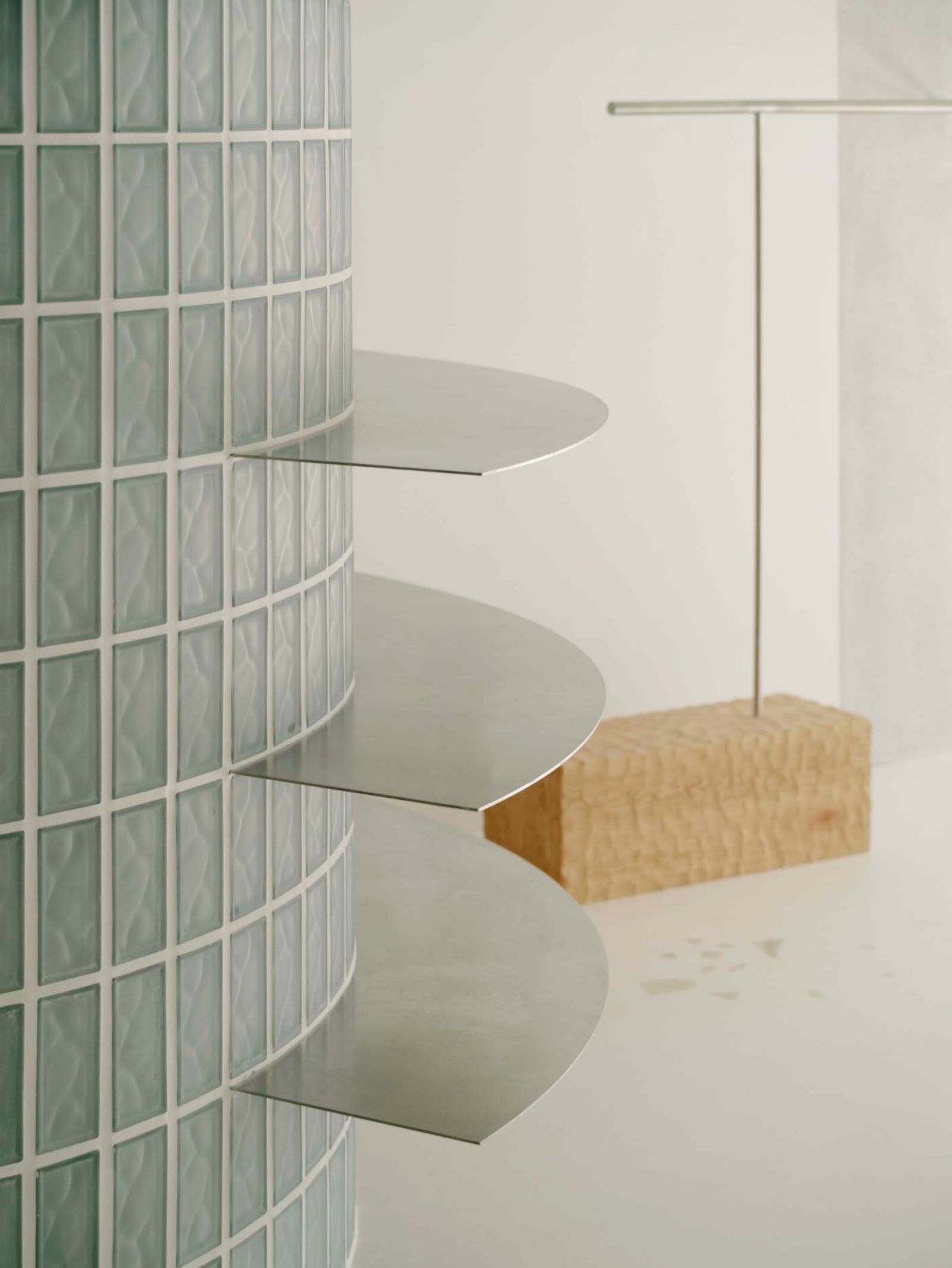 Deiji Studios Store by Pattern Studio, stone, concrete, interiors, public