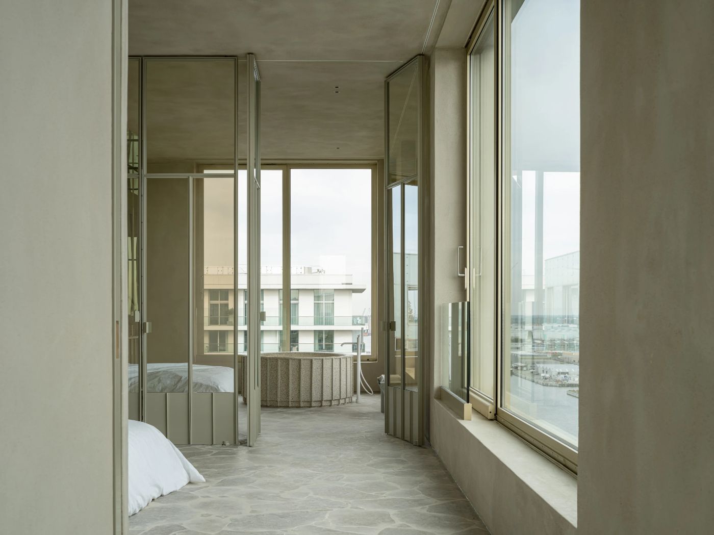WKA Penthouse by Bruno Spaas, apartment, craft, stone, wood, interiors