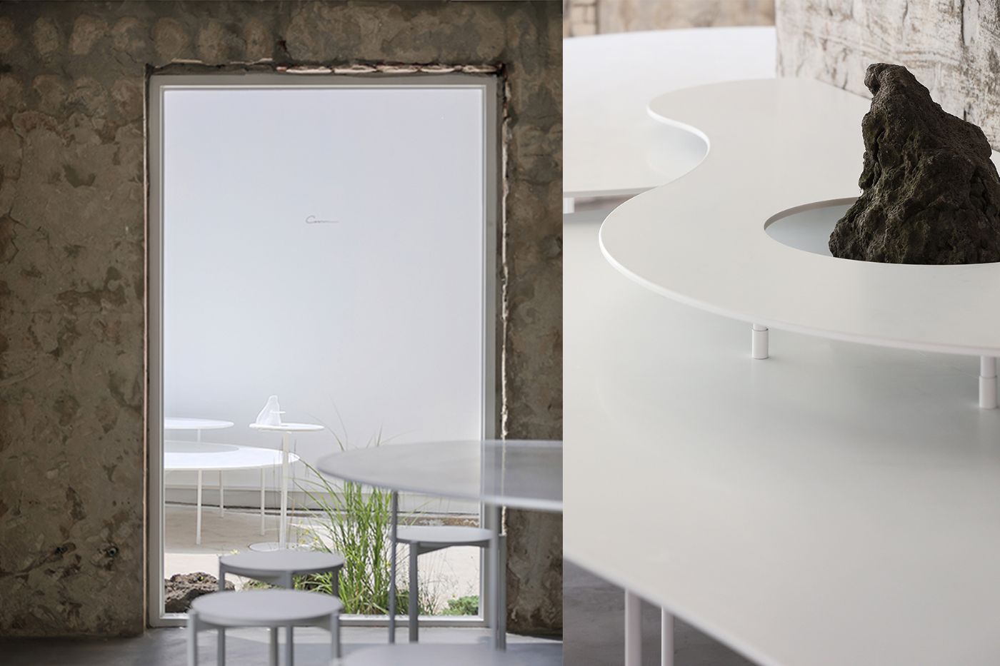 CUUN Coffee by Design Studio Maoom, coffee, white, steel, minimalism, interiors