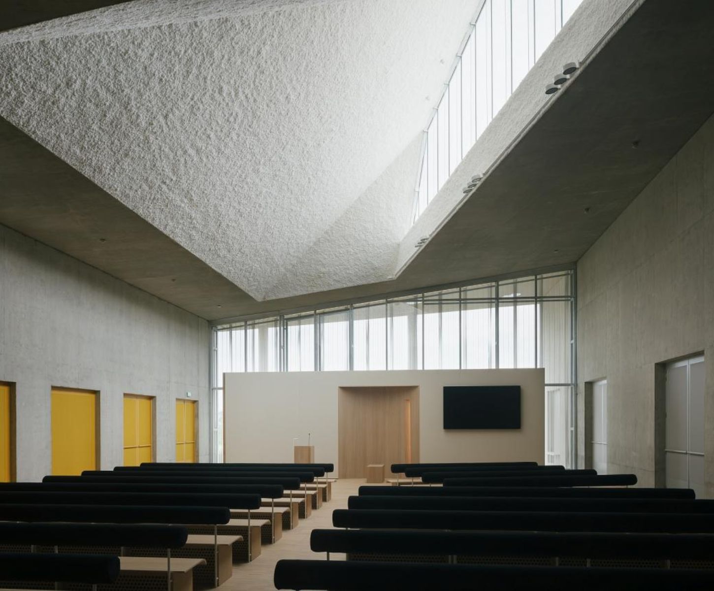 Crematorium by Office KGDVS, crematorium, concrete, interiors, minimalism, architecture