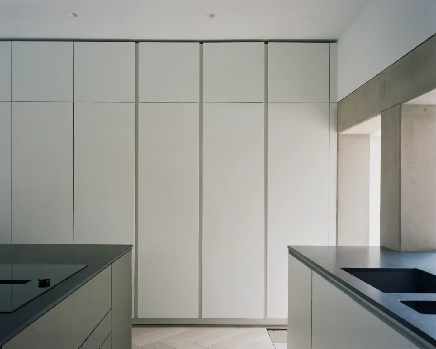 Framework House by Studio McW, concrete, extension, familyhouse, wood, minimalism