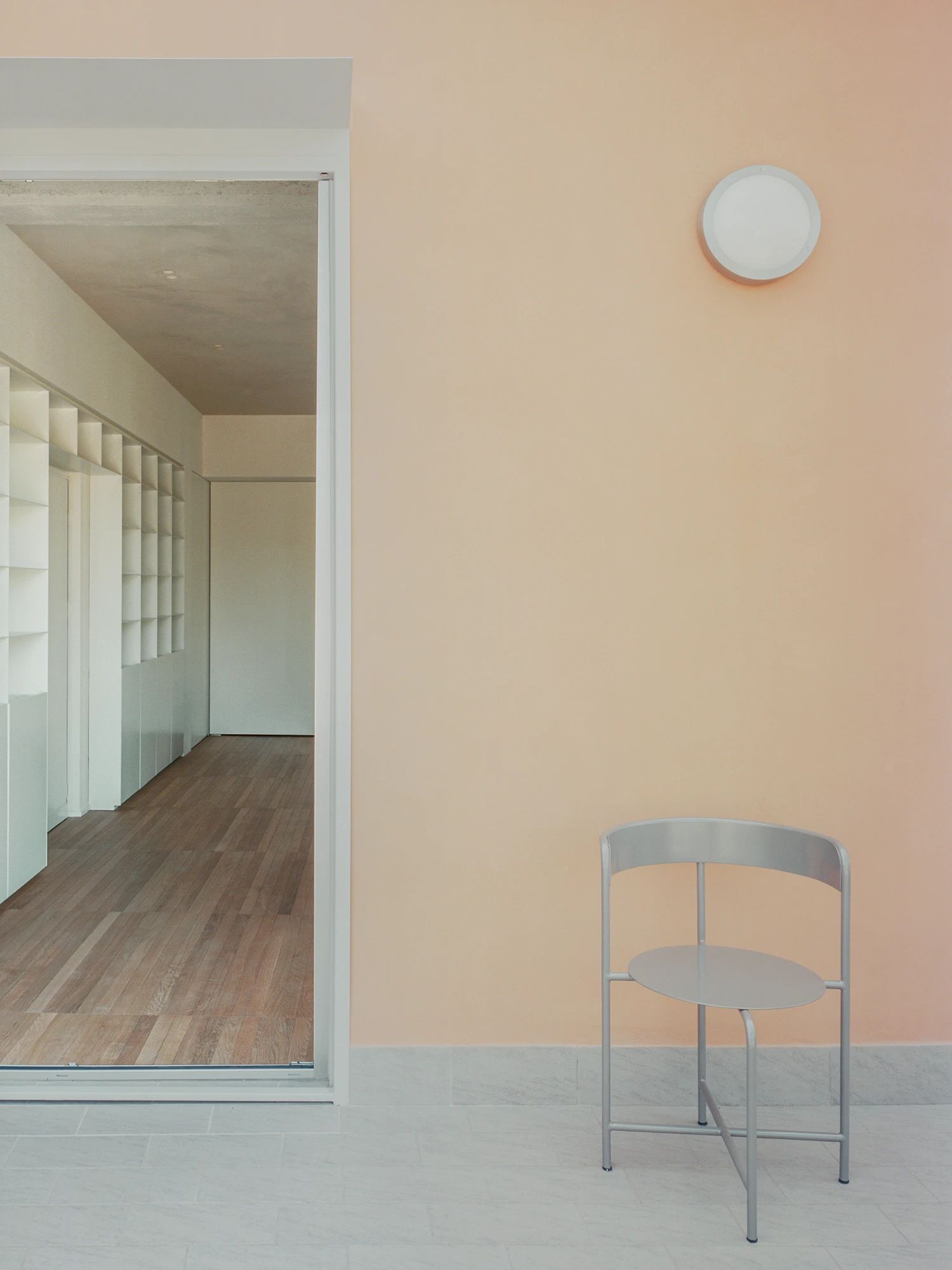 Via Latina apartment by SET Architects, metal, wood, white, minimalism, apartment