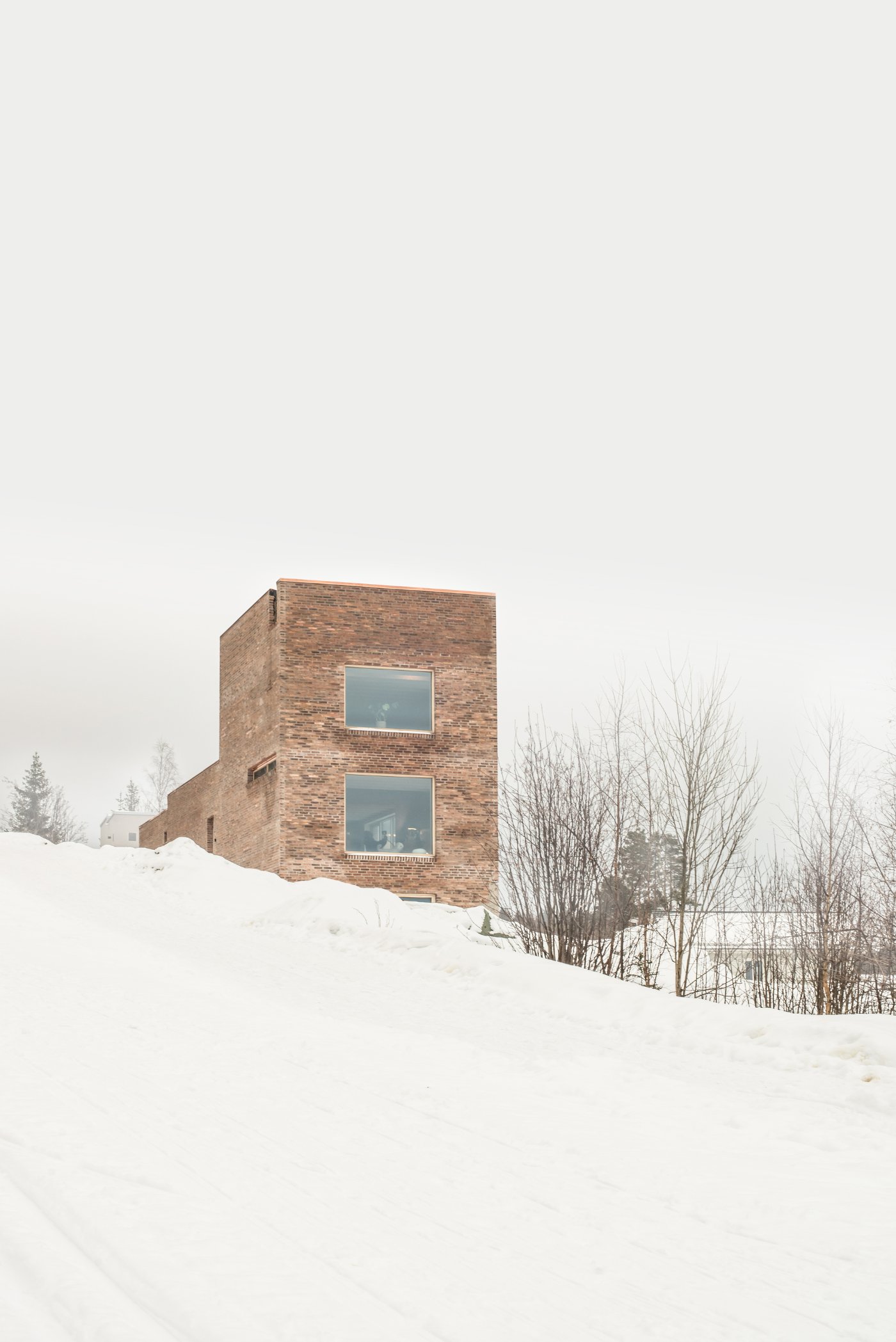 Brickhouse with Tower by Sanden+Hodnekvam Architects, brick, architecture, interiors, house