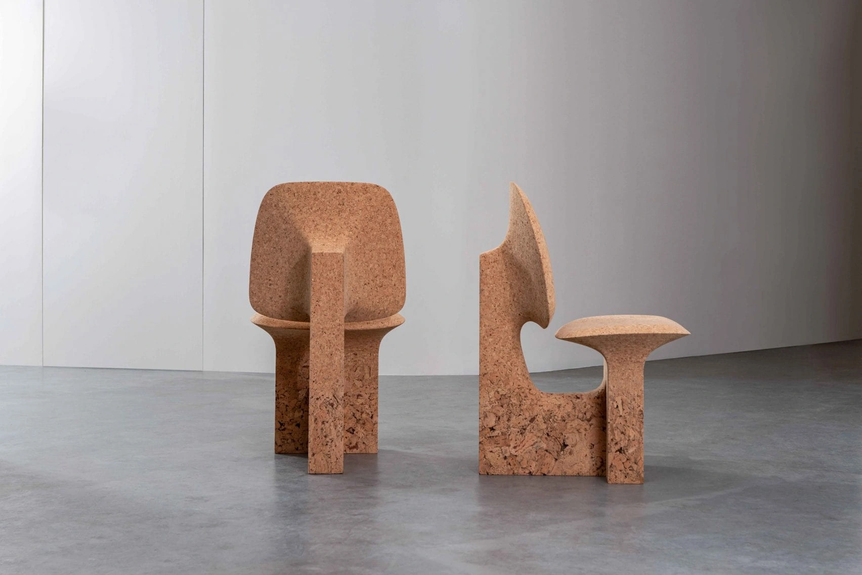 Burnt Cork Collection by Noé Duchafour-Lawrance, craft, design, furniture, organic, table