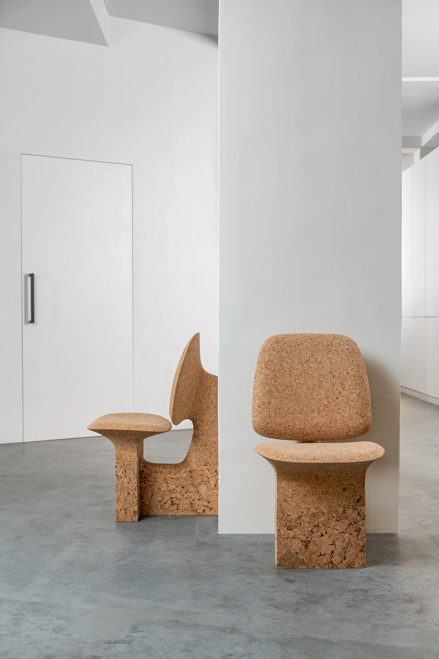 Burnt Cork Collection by Noé Duchafour-Lawrance, craft, design, furniture, organic, table