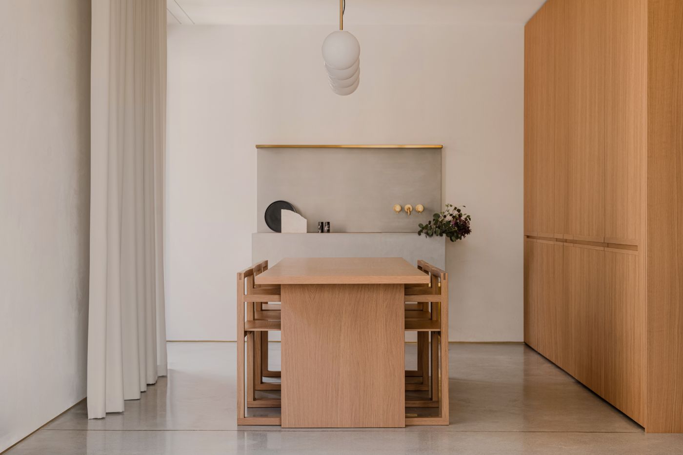 Hideaway Home by ACOS, interiors, apartment, wood, craft, brass