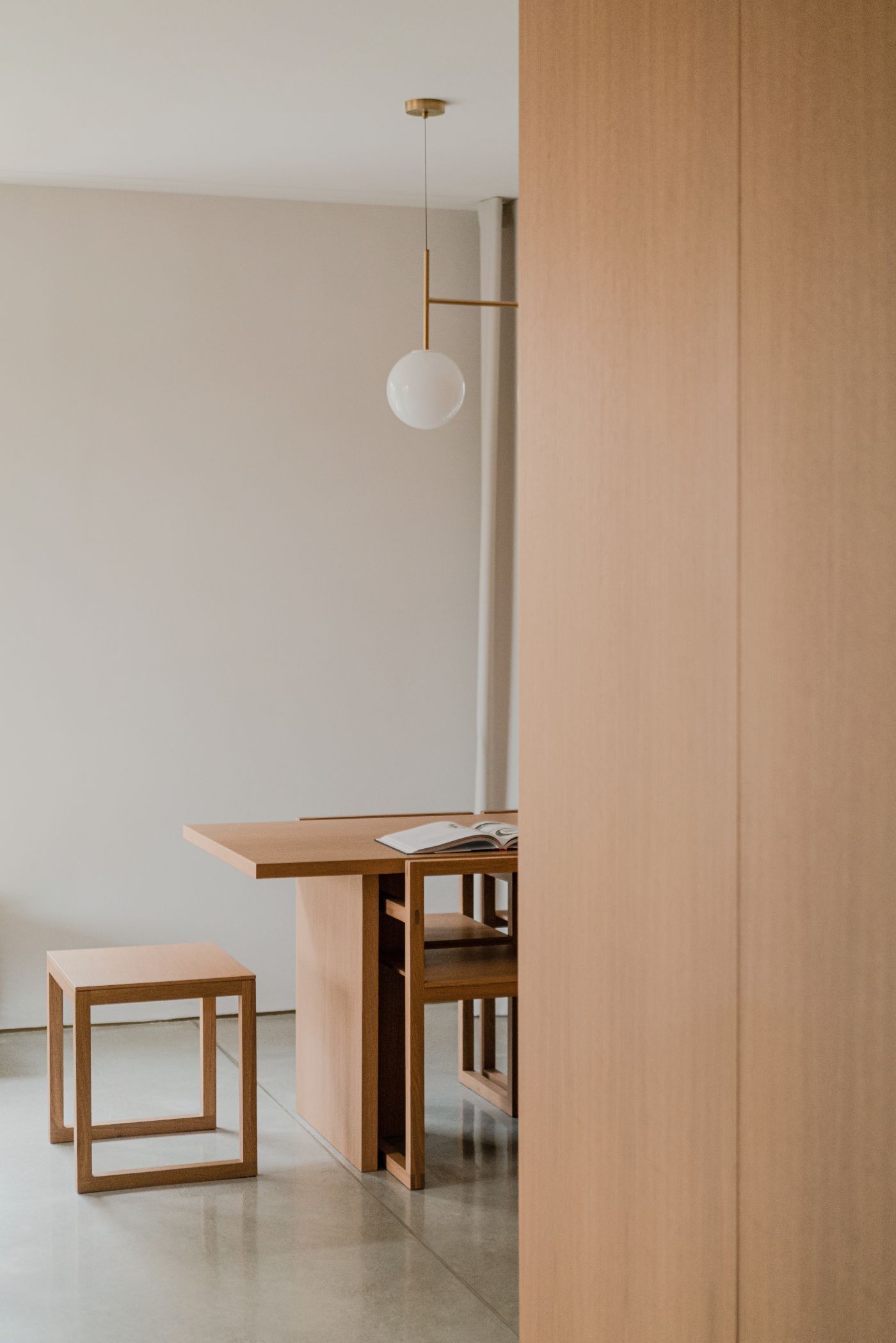 Hideaway Home by ACOS, interiors, apartment, wood, craft, brass