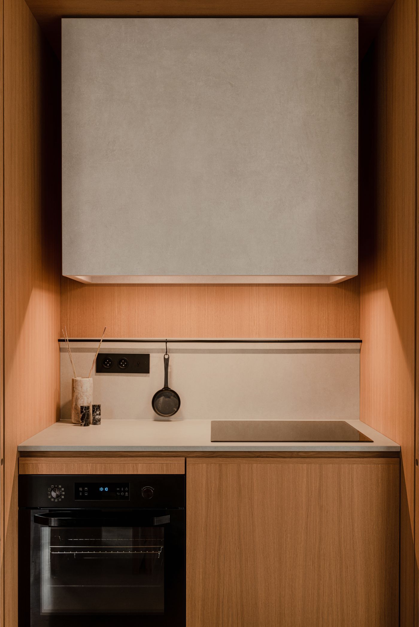 Hideaway Home by ACOS, interiors, apartment, wood, craft, brass