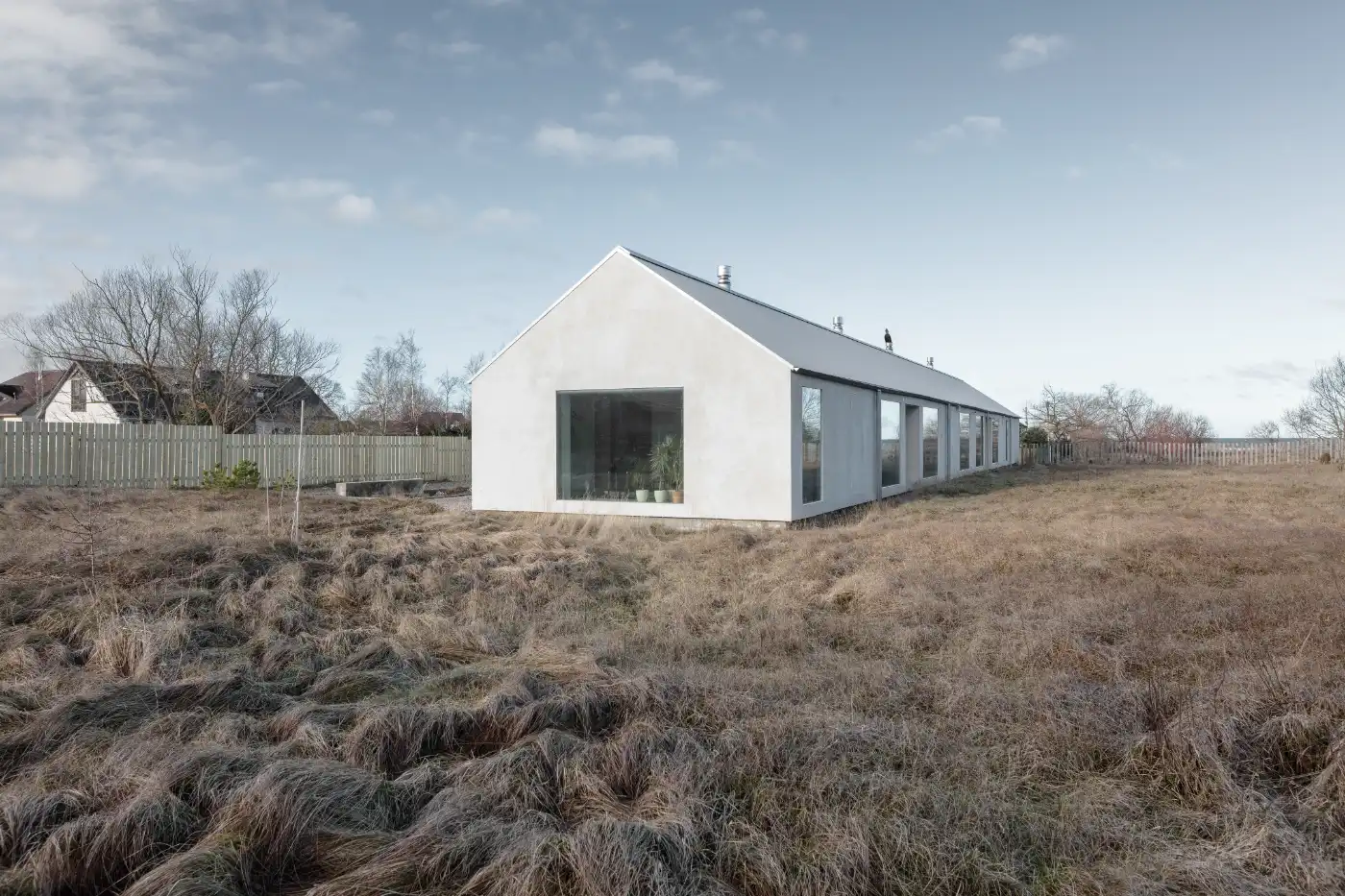 Salthouse by Brigita Bula Architects, monochrome, familyhouse, landscape, architecture, minimalism