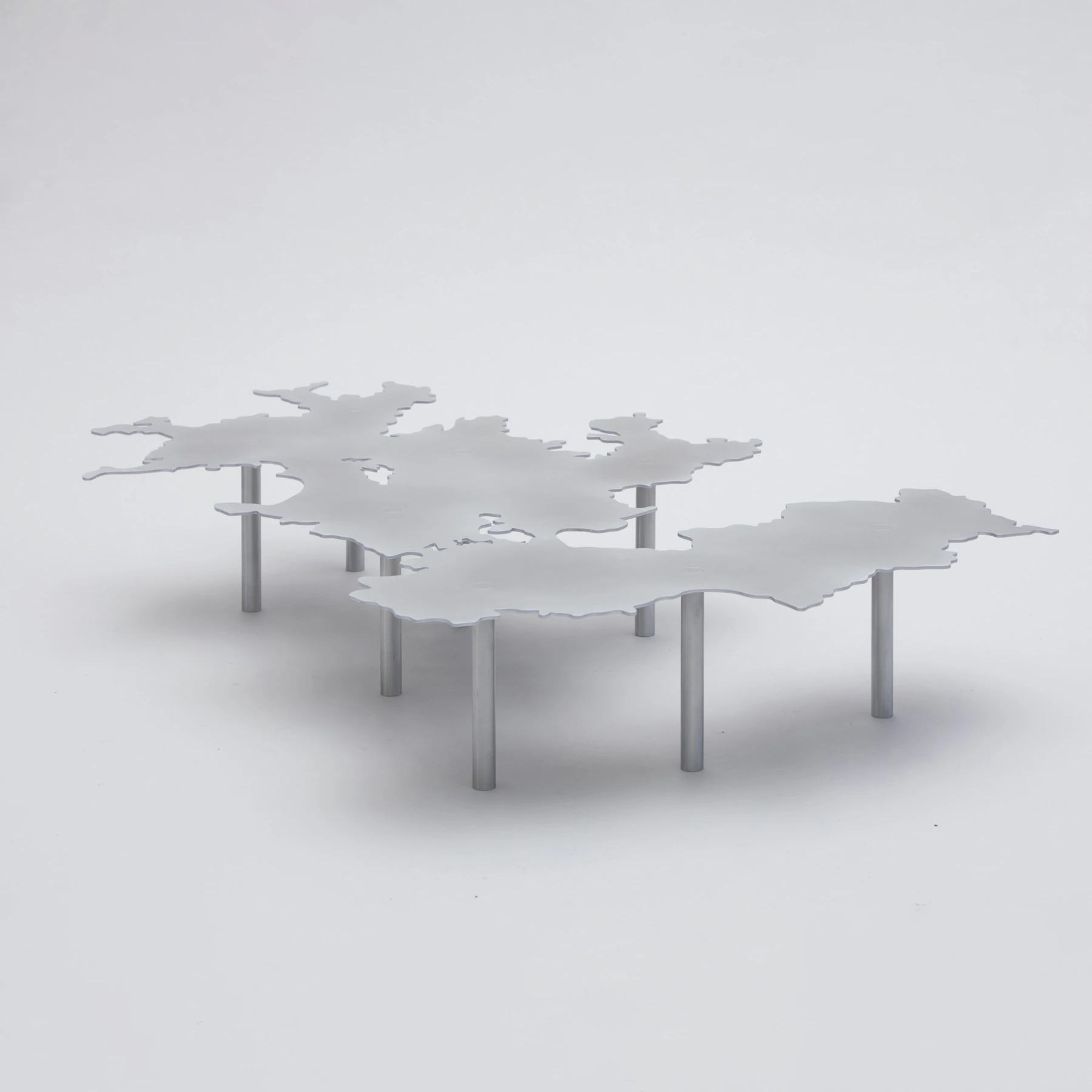 Kraken Mare by Nicolas Dorval-Bory Architectes, minimalism, design, metal, organic, table