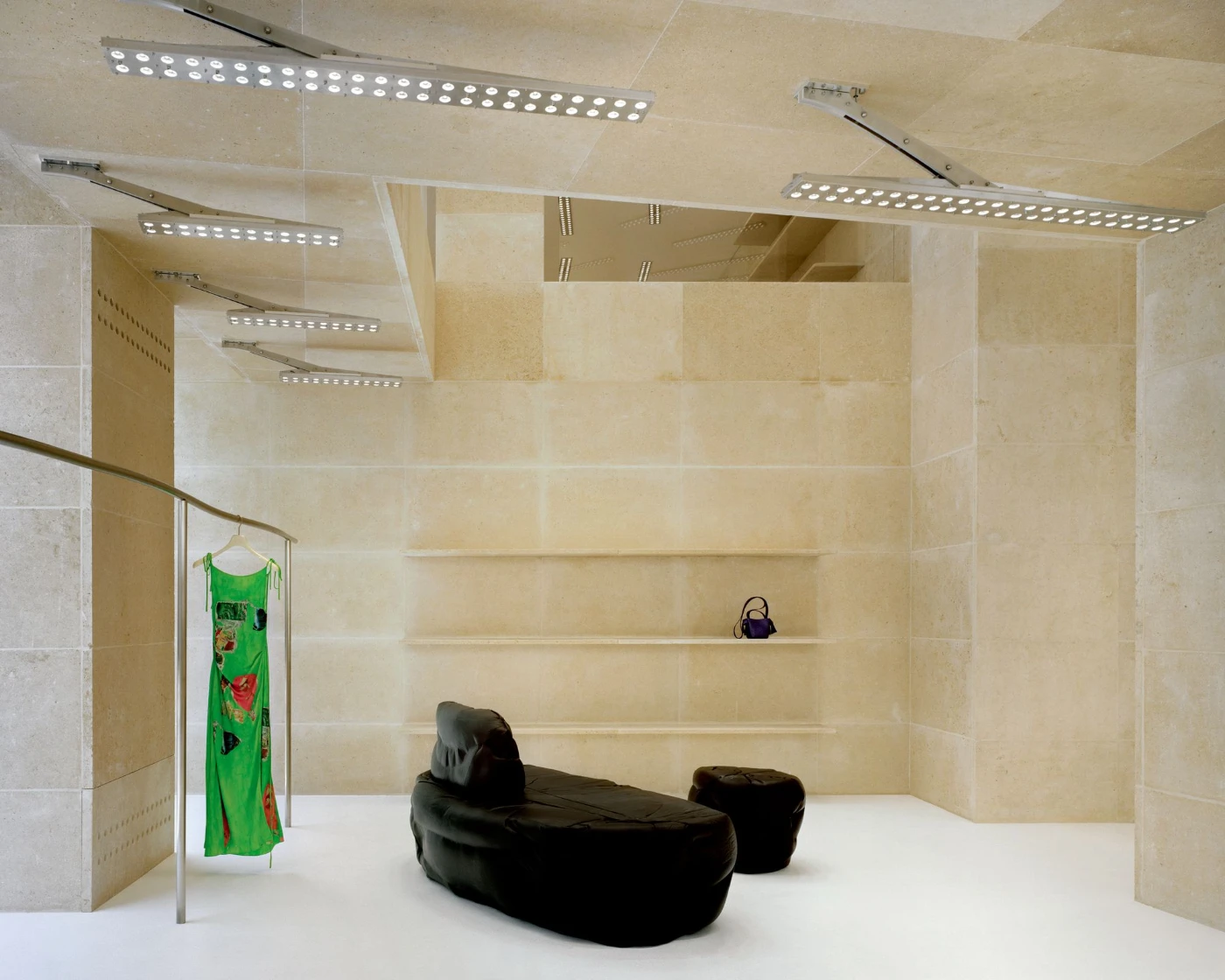 Acne Studios Flagship Store Paris by Arquitectura-G, commercial, interiors, minimalism, stone