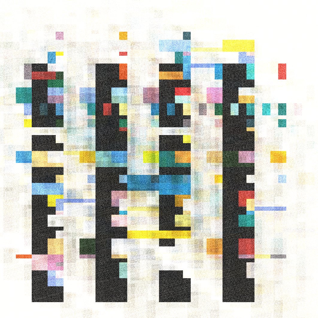 contrapuntos by Marcelo Soria-Rodríguez — Marcelo Soria-Rodríguez's 'contrapuntos' visualizes musical counterpoint as a pixelated digital composition.