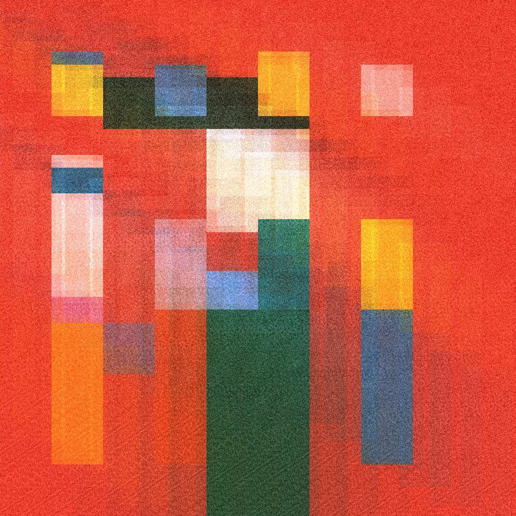 contrapuntos by Marcelo Soria-Rodríguez — Digital rendering depicting vertical color stratification through geometric abstraction.