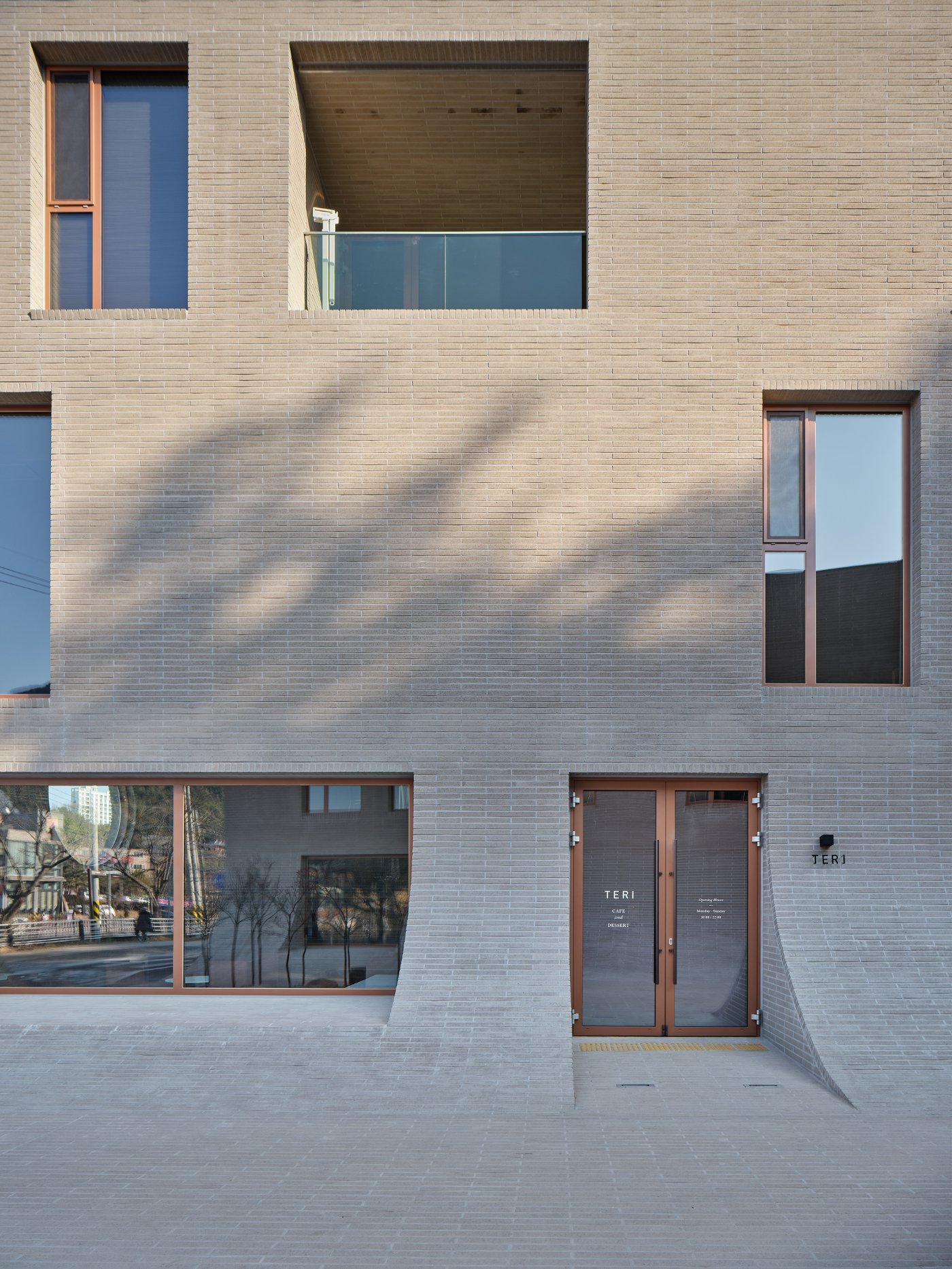 Café Teri by NAMELESS Architecture, concrete, brick, public, interiors, architecture