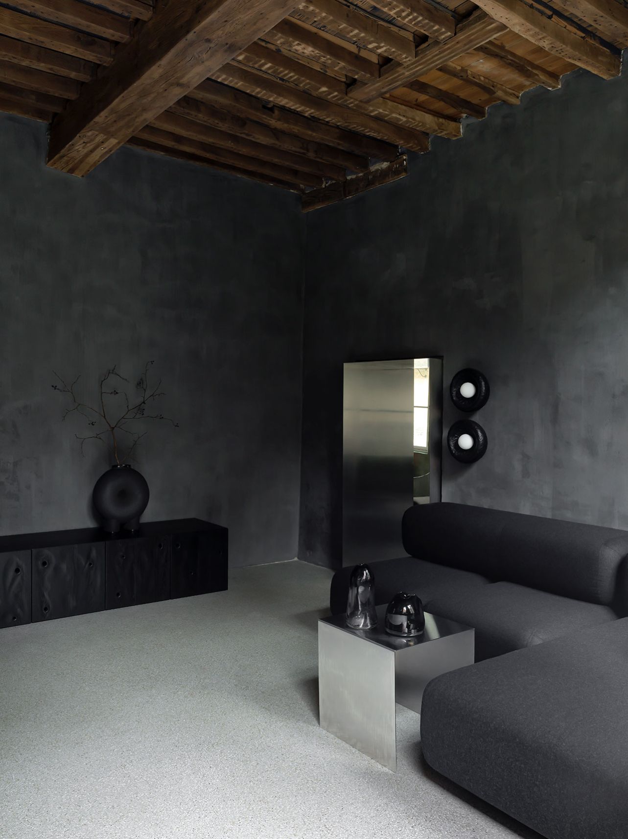 Faina Gallery by Yakusha Studio — The gallery interior demonstrates restrained curatorial minimalism within the 500-year-old structure.