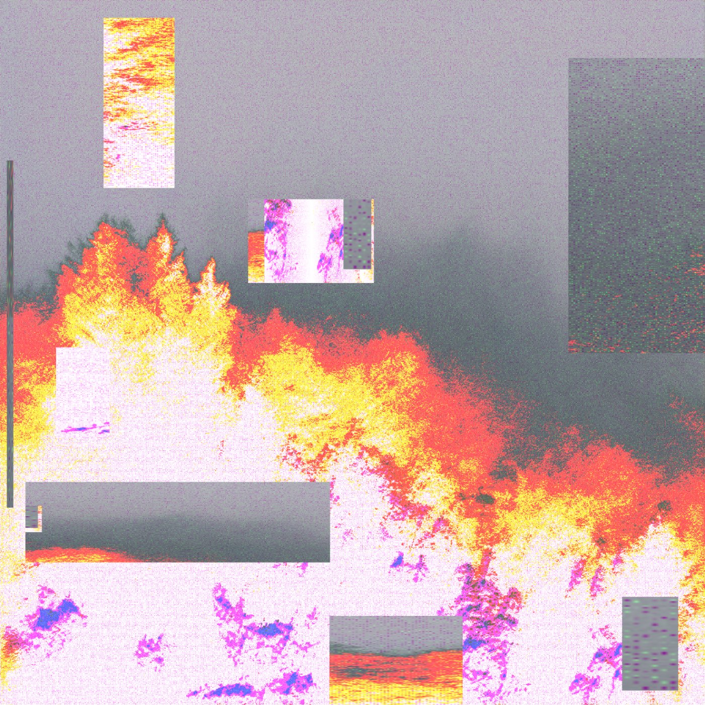 Mythic Latent Glitches by Ivona Tau — Ivona Tau's digital intervention renders architectural forms through competing visual registers.