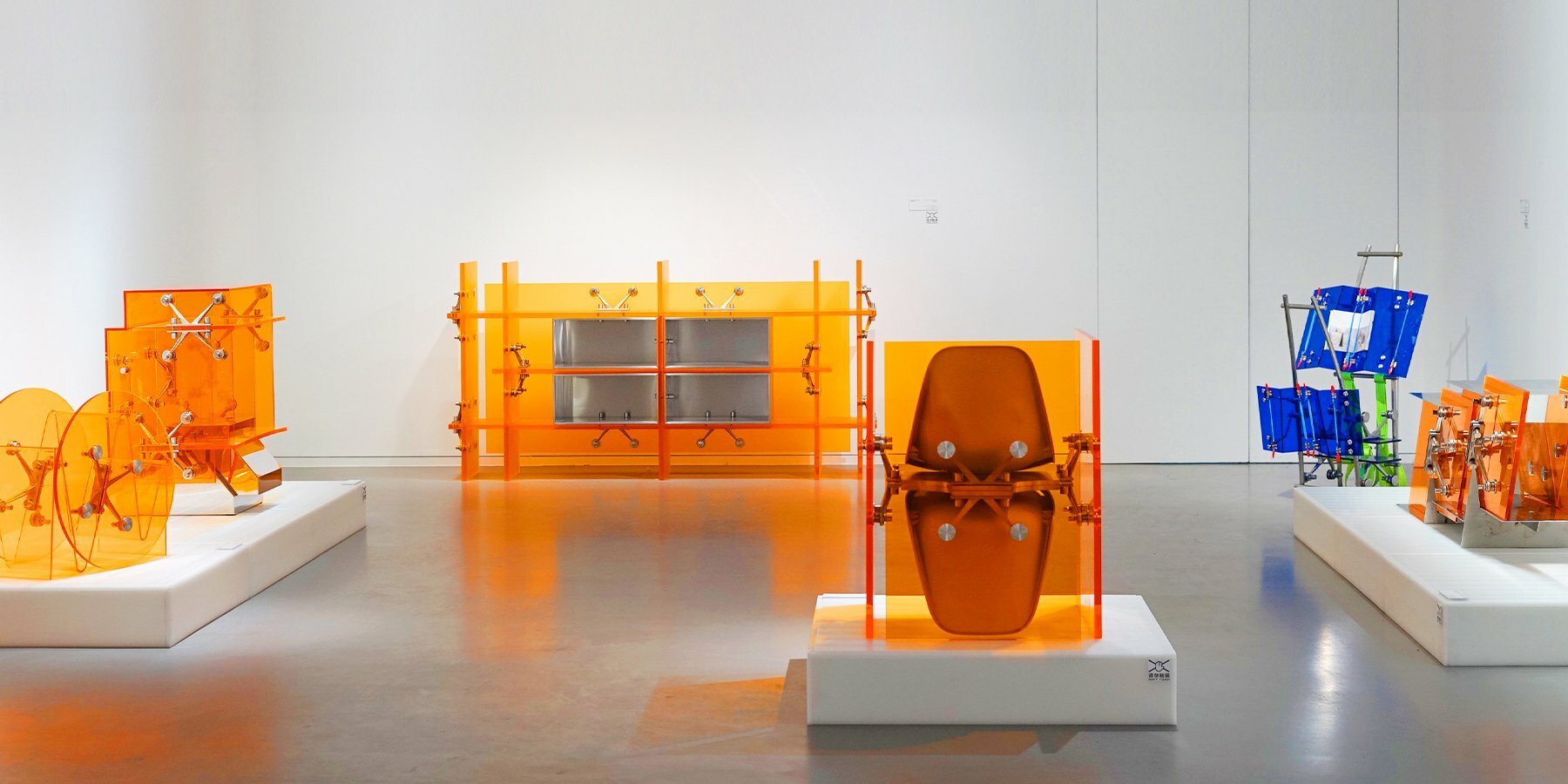 Mixed Public-Private Boundary collection by Cometabolism Studio — Cometabolism Studio's repurposed industrial furniture collection photographed in museum display conditions.