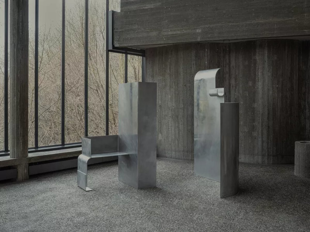 Rooted Flows: Solidified Reflections by Linde Freya Tangelder, art, object, furniture, aluminium, modular