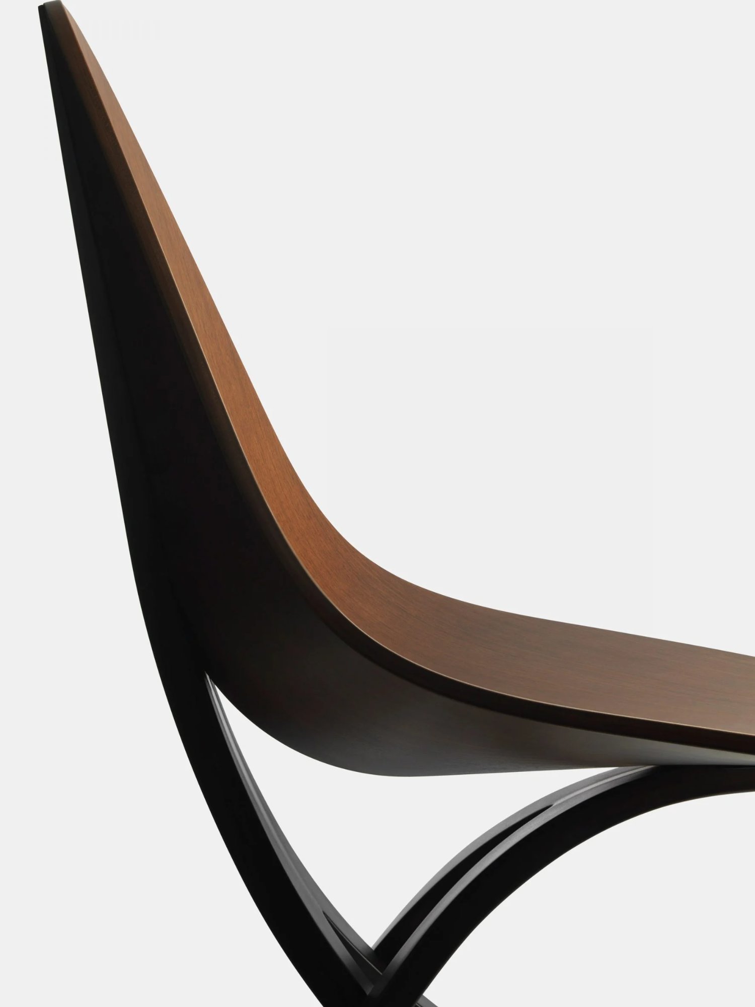 Edaha chair by GamFratesi for Koyori — Detail photograph isolating the Edaha chair's joinery and material contrast.
