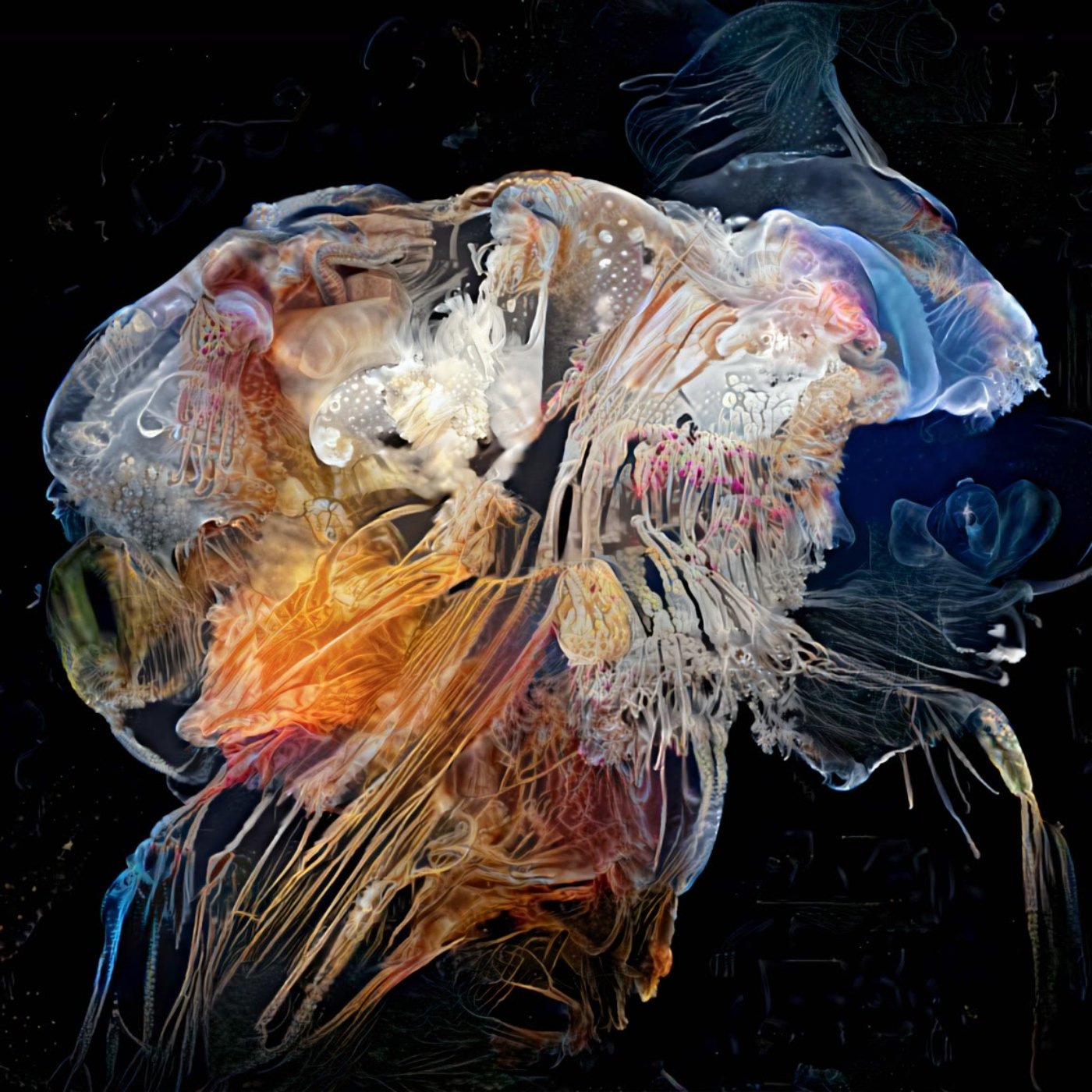 Selected AI works by Sofia Crespo, AI, digital, art, organic, GAN