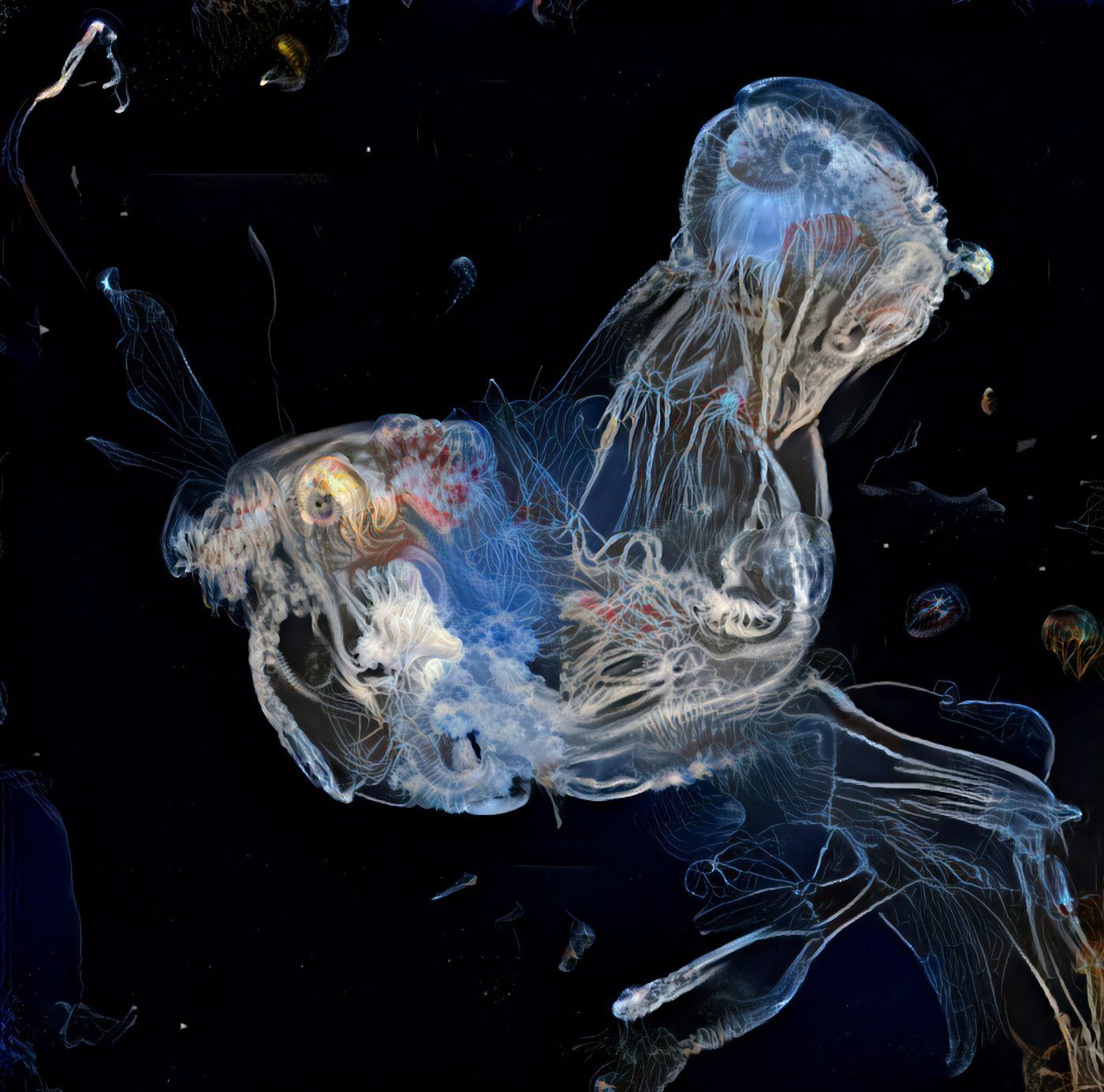 Selected AI works by Sofia Crespo, AI, digital, art, organic, GAN