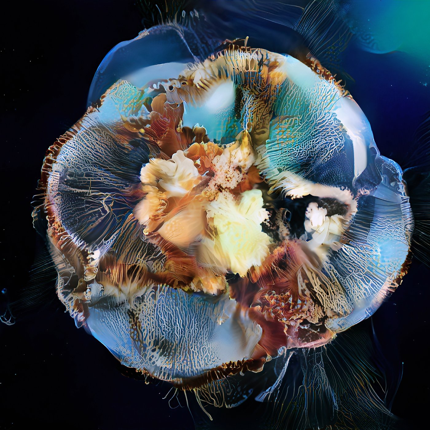 Selected AI works by Sofia Crespo, AI, digital, art, organic, GAN