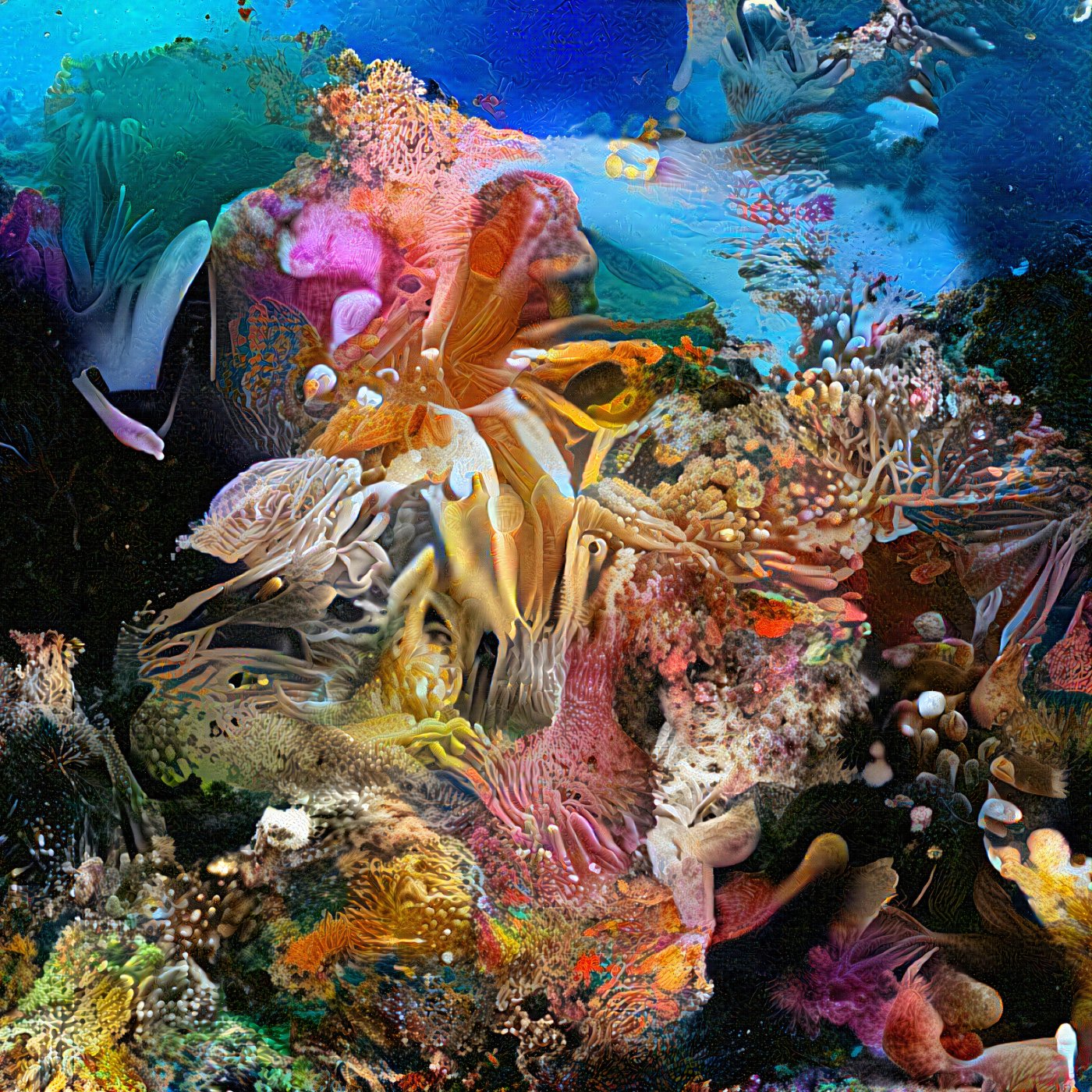 Selected AI works by Sofia Crespo, AI, digital, art, organic, GAN