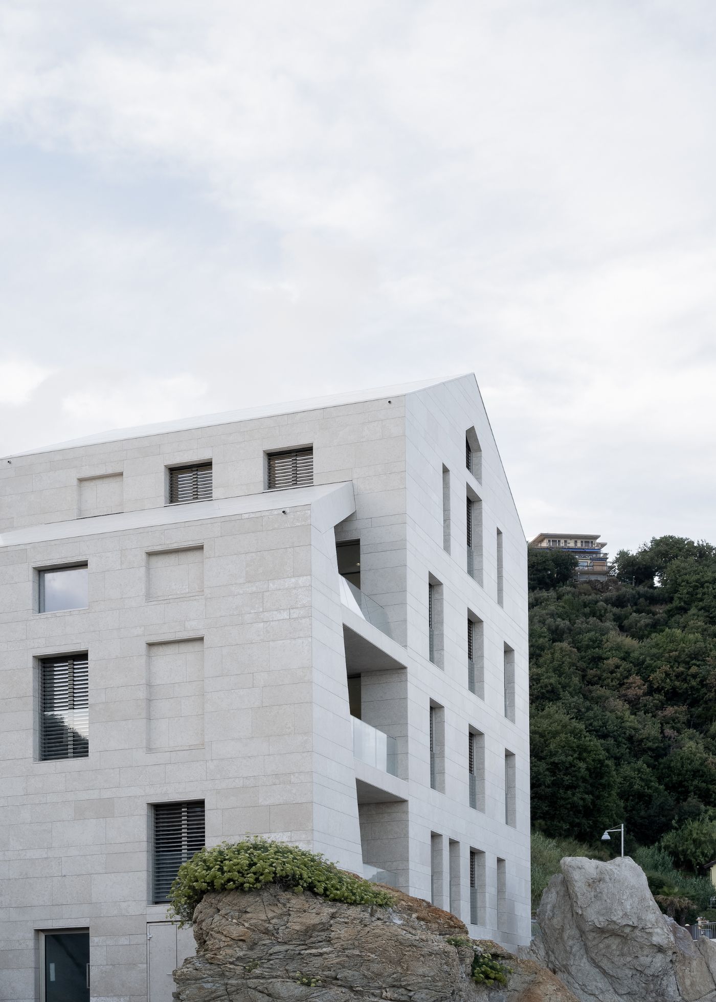 'House in the See' by Marco Ciarlo Associati and Studio Daniele, stone, architecture, landscape